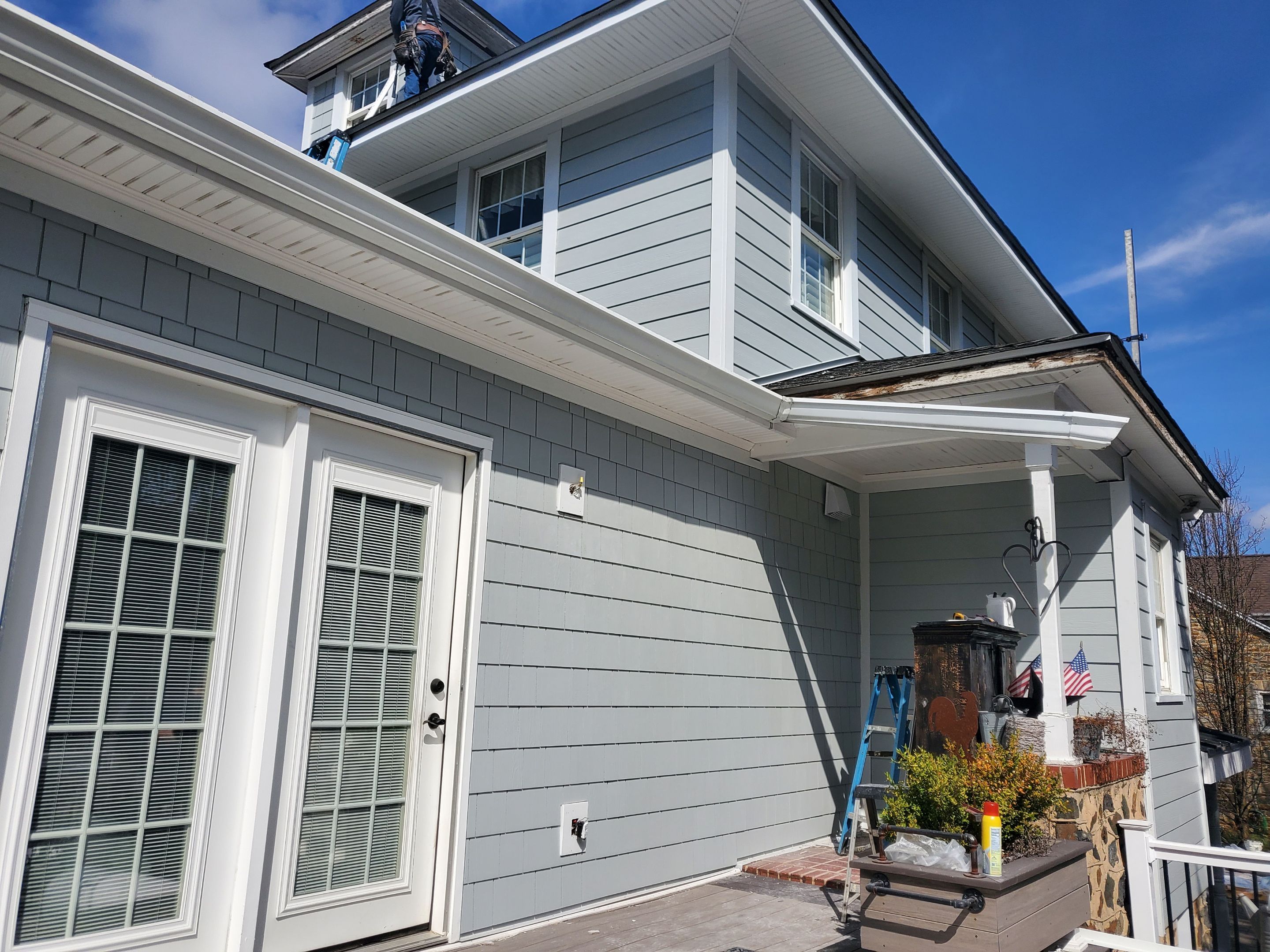 Siding Replacement using James Hardie siding by American Home Contractors