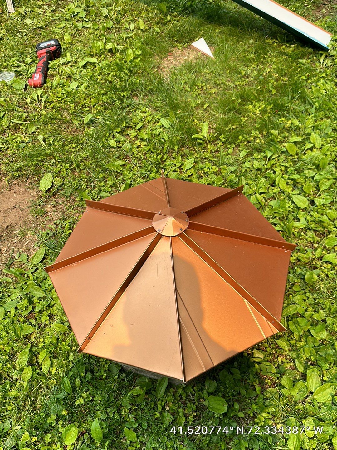 Residential Roofing Installation using Copper Penny Metal Roof by A Plus Exterior