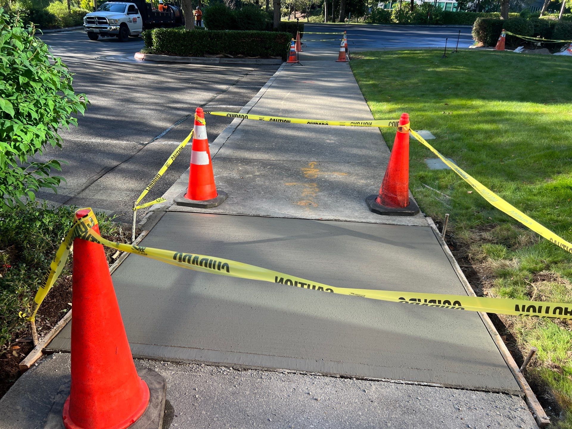 Kidder Matthews | Parking Lot Sealcoating & Striping with Concrete Curb & Patch Repairs  by Jireh Asphalt & Concrete Inc 