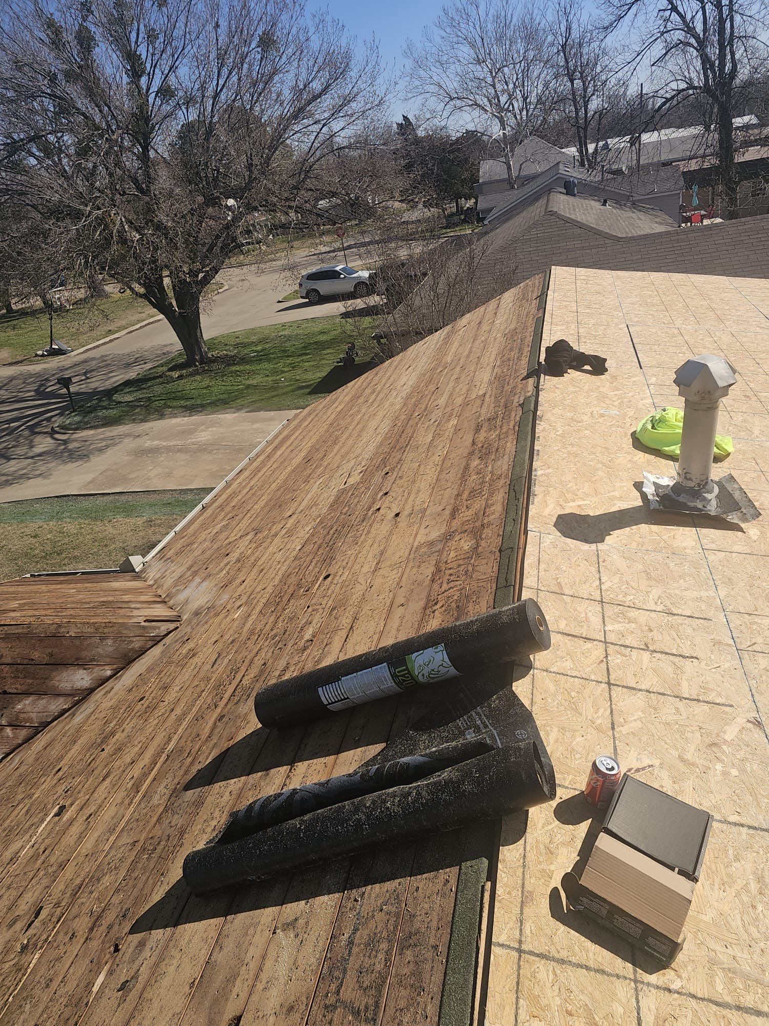 Storm damage restoration project by In & Out Construction & Remodeling, LLC