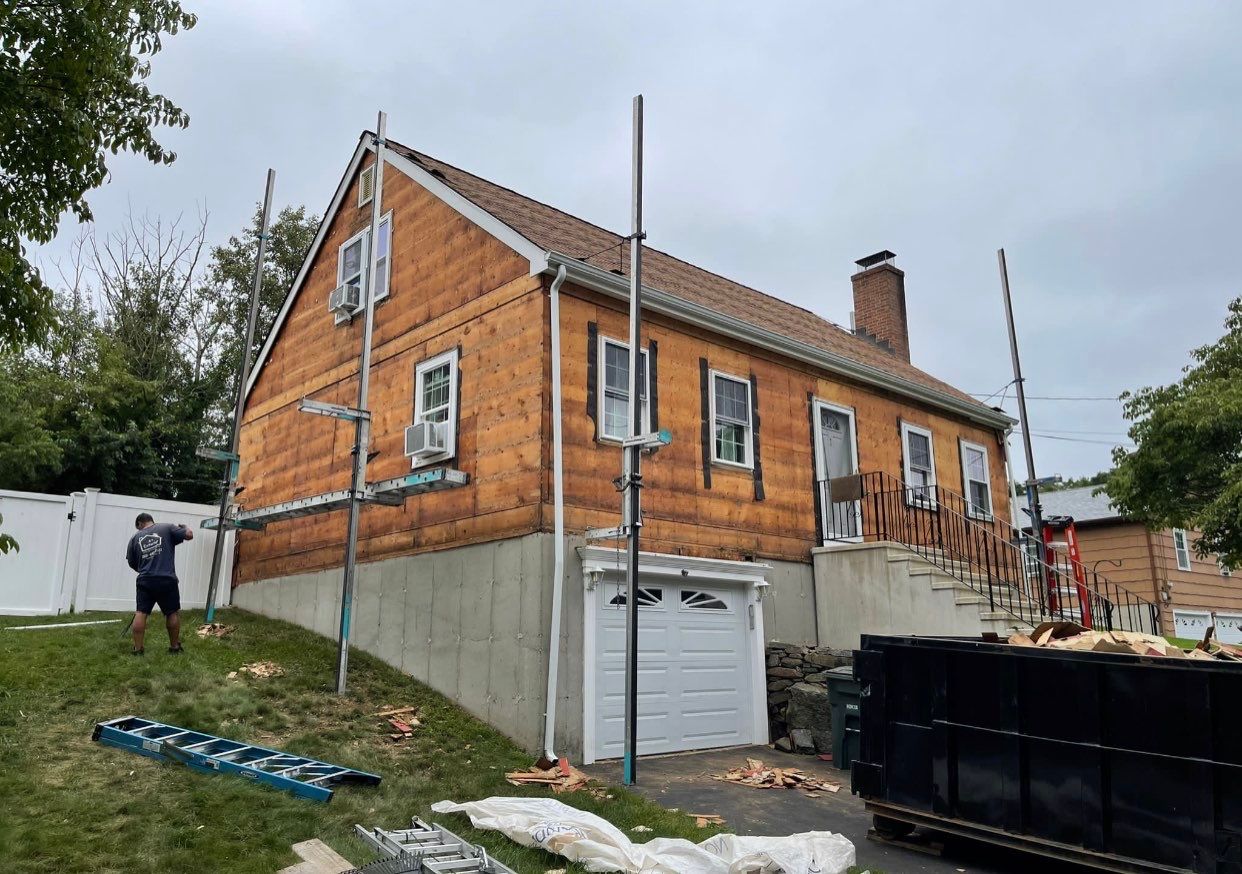 Siding Installation using Royal Building Products Rustic Red by A Plus Exterior