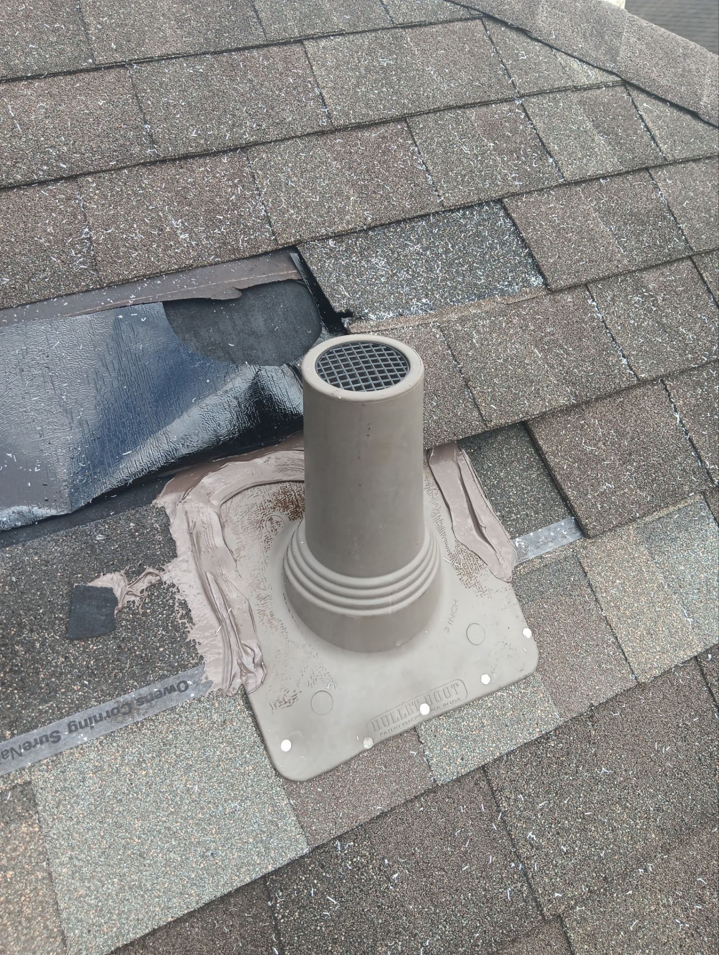 Hail Damage using Owen's Corning Duration (Lifetime) Shingles by Roof Repair Company