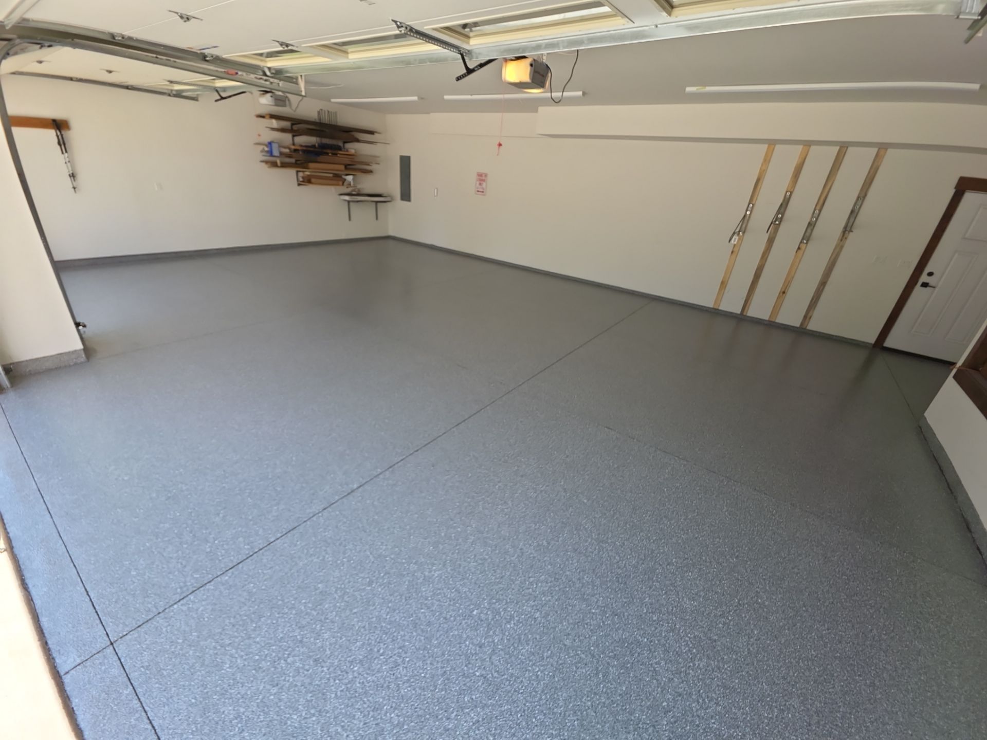 Garage Transformation using Canfield Hybrid  by Croc Coatings, LLC