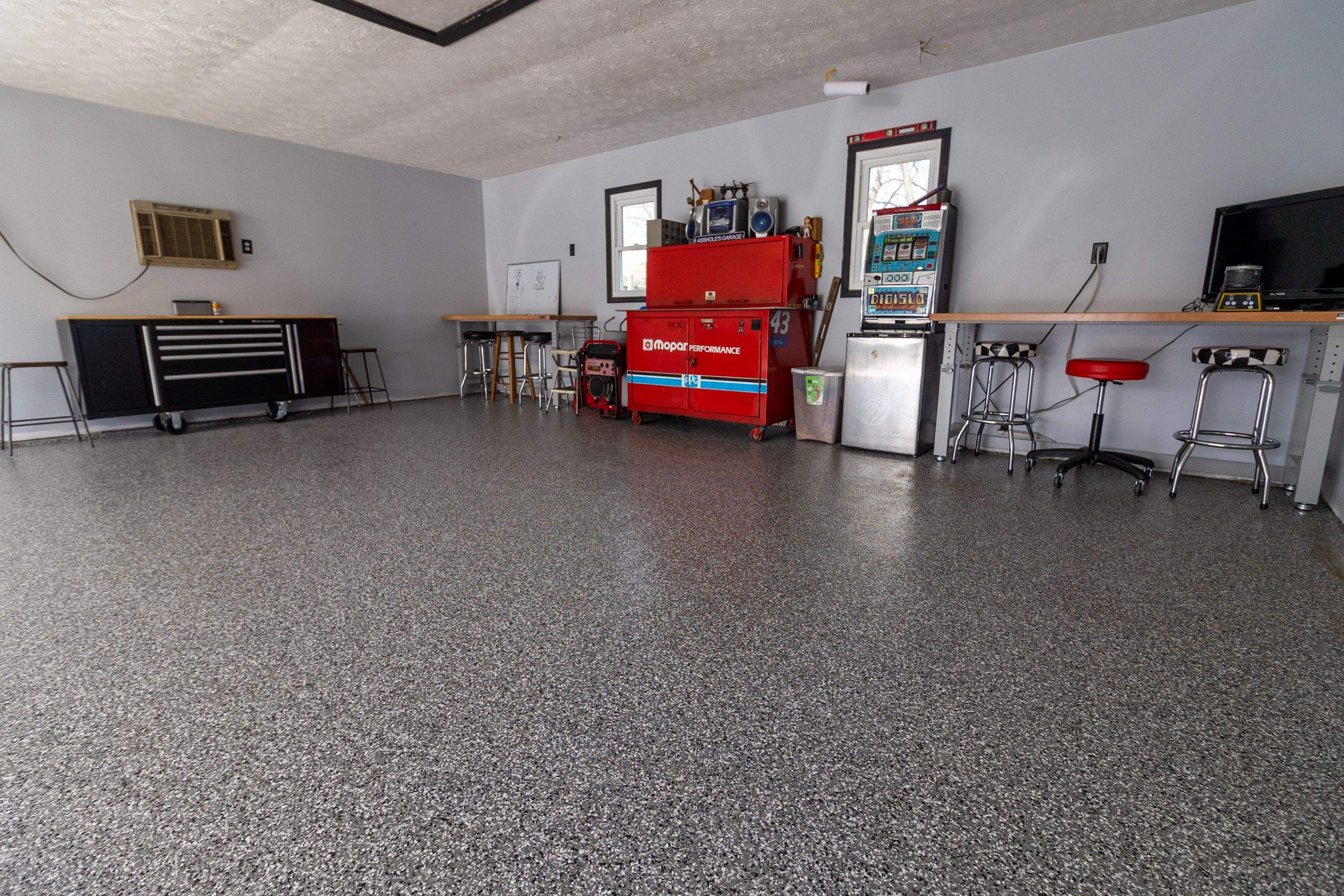 Garage Floor using Smoke by Your1DayFloor.com