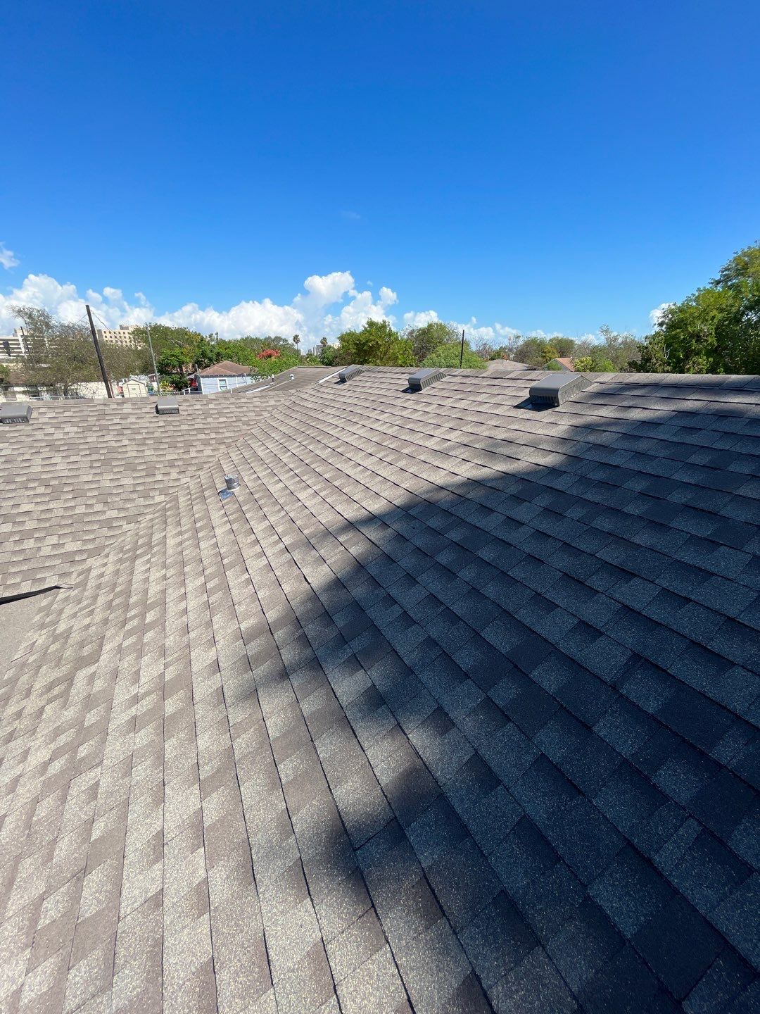 Residential Roofing Installation using GAF Natural Shadow Shingles by Lighthouse Roofing
