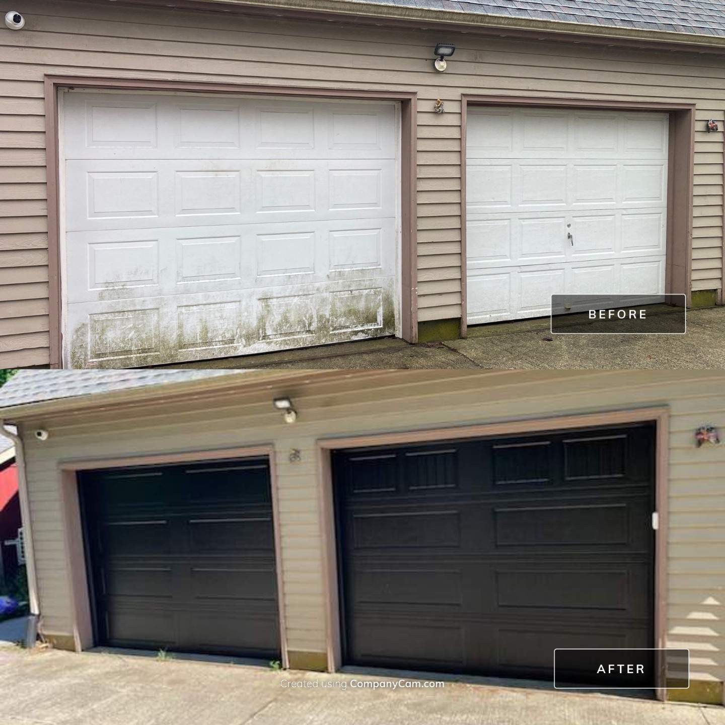 Garage Door Installation using Amarr Olympus Garage door by DiGiorgi Roofing and Siding Inc