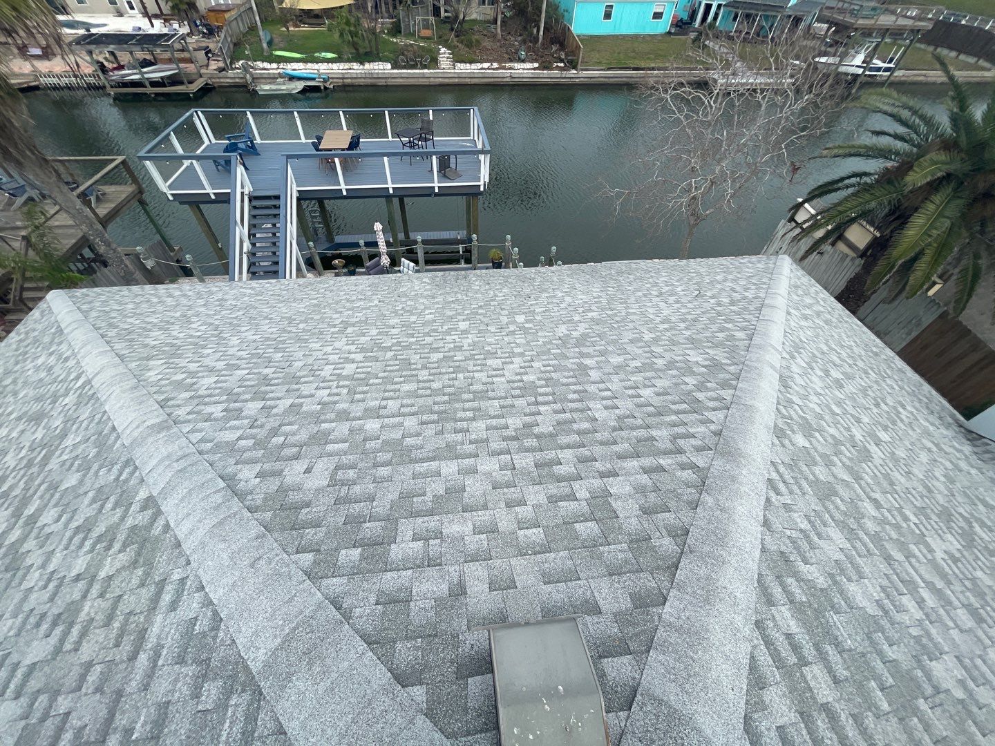Residential Roofing Repair using Galvanized Chimney Cap & Chase by Lighthouse Roofing