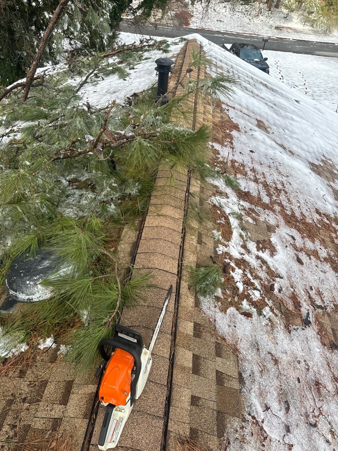 Emergency Roof Damage Roof Repair using GAF HDZ Architectural Asphalt Shingles by Mosaic Roofing Company