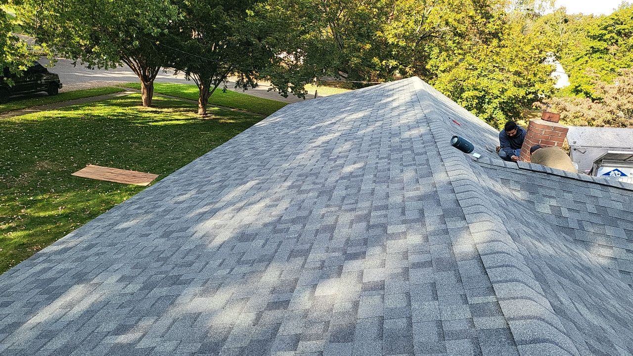 Residential Roofing Installation using Owens Corning Duration Estate Gray by A Plus Exterior