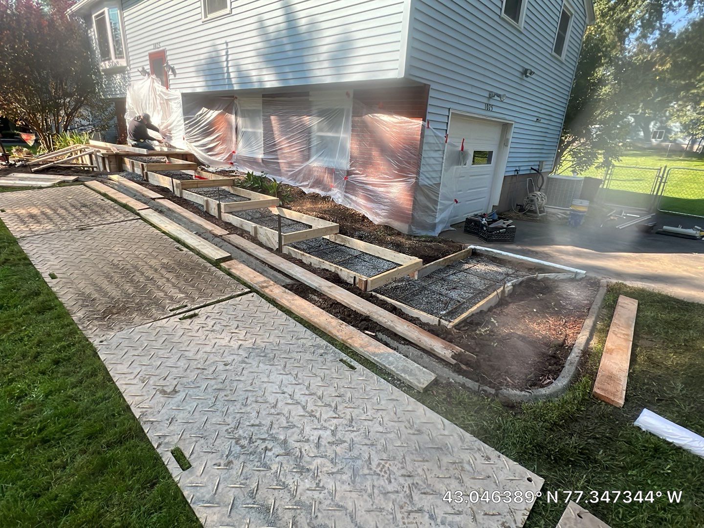 Steps with Broom Finish  by NG Masonry & Construction LLC