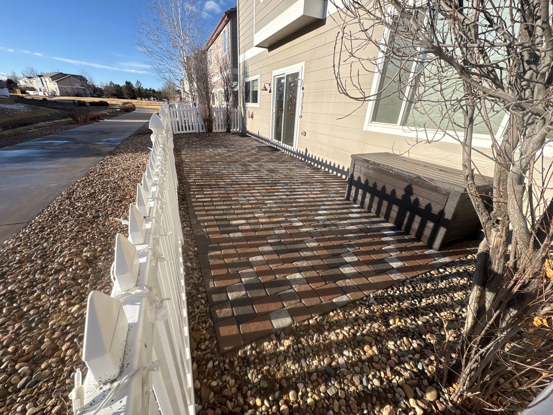 new patio and walkway by JRM landscape & design