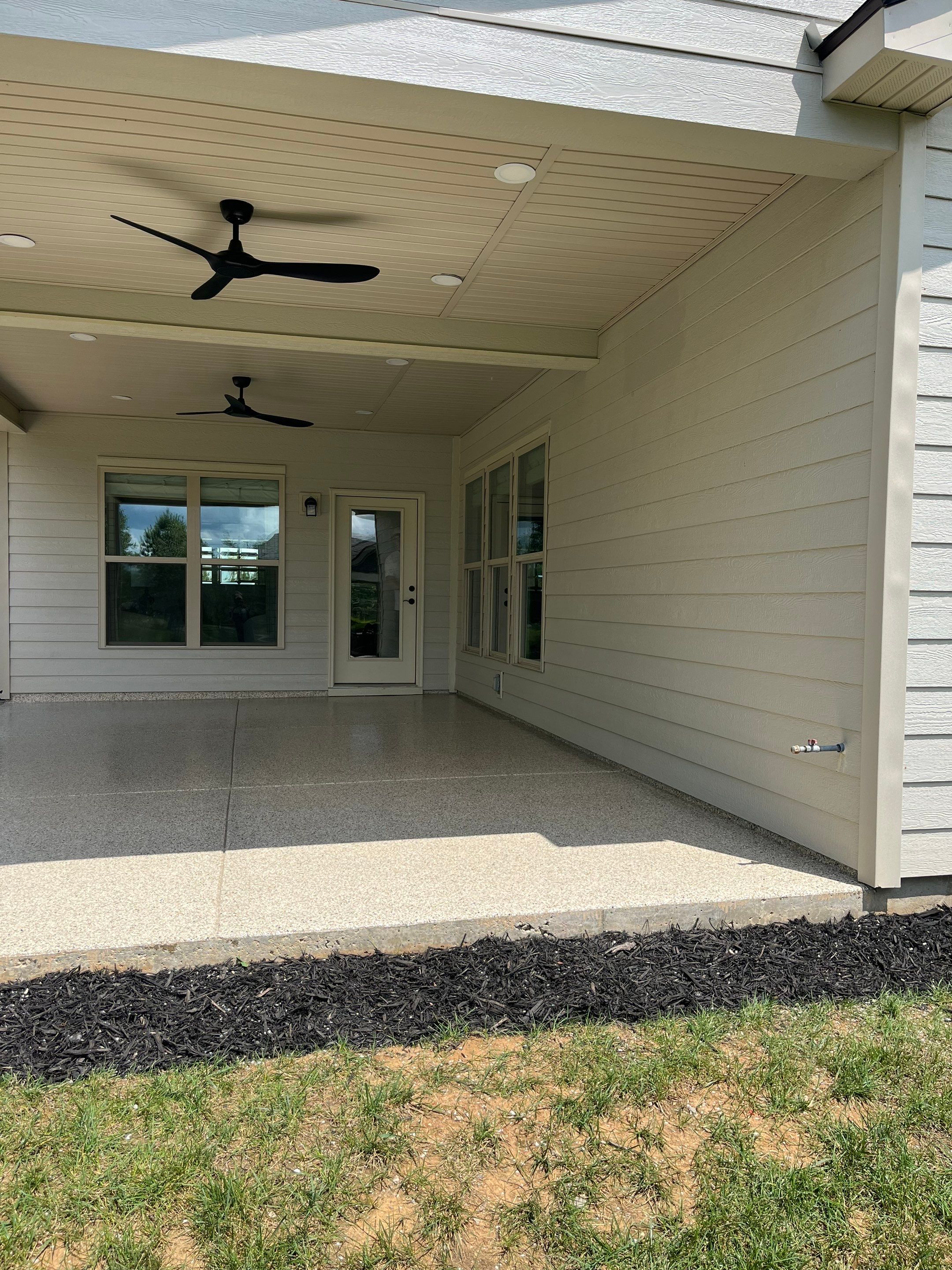Patio Floor Coating using Shoreline by My Garage Floor Guys