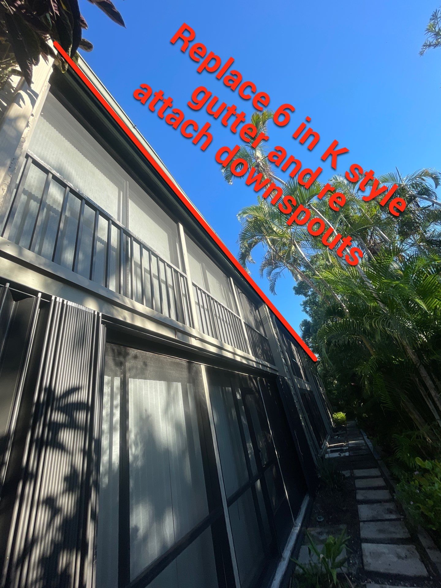 White Gutters Repair and Installation in Sarasota FL by Gutter Professors