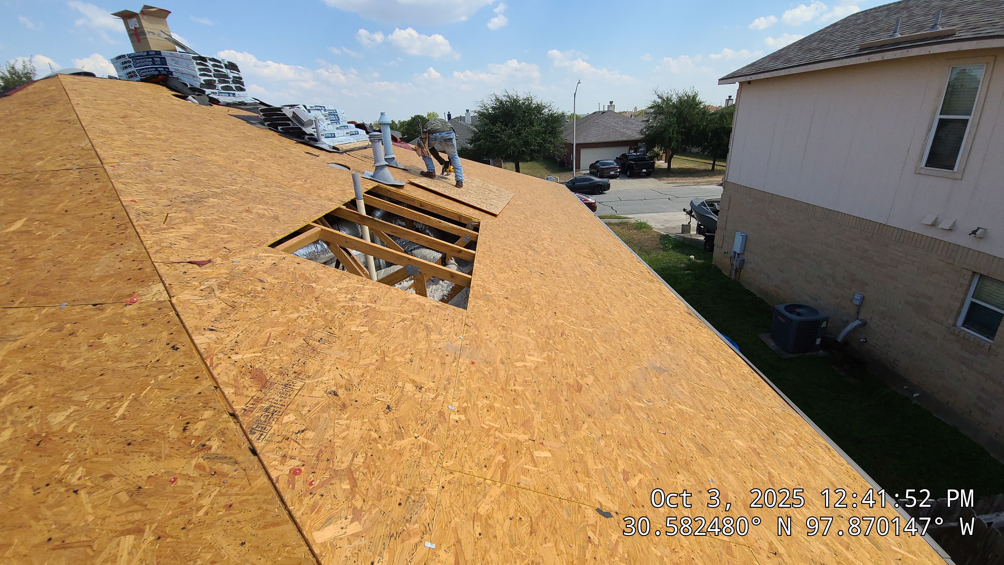 Storm Damage Roof Replacement and Restoration in Leander by Caliber Restoration LLC