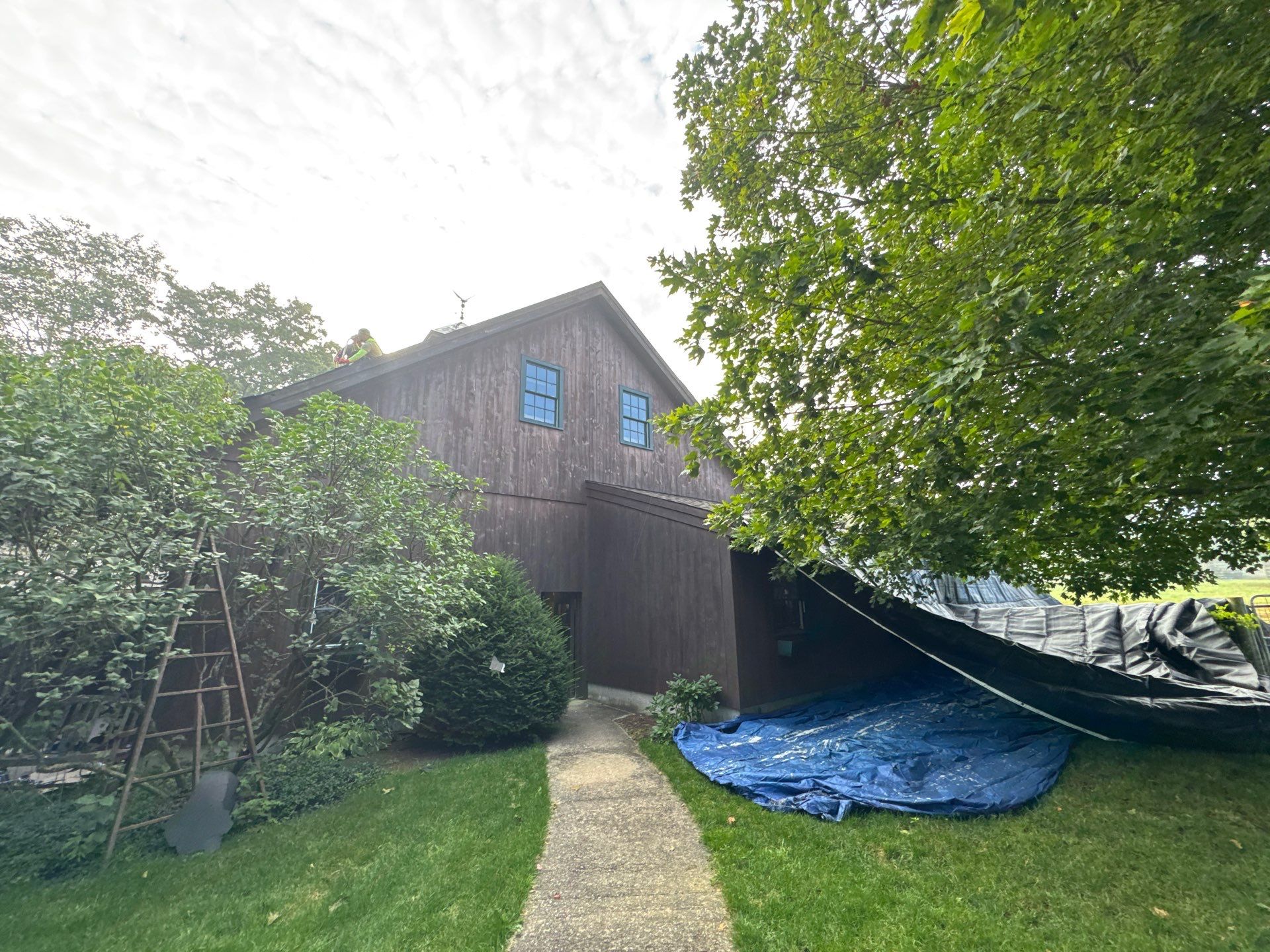 Garage & Barn Roof Replacement in Greenfield, NH | Owens Corning Shingles by Adam Vaillancourt Roofing LLC