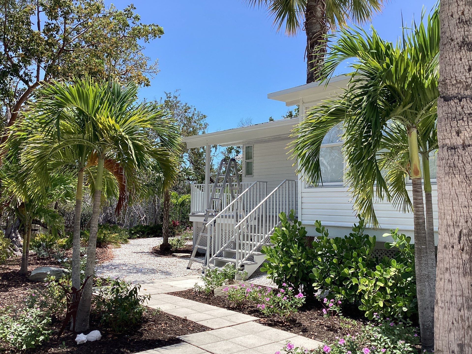 Downspout Installation using Charcoal Grey in Sanibel FL by Gutter Professors