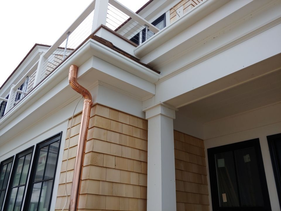 Chatham, MA Gutter Installation using 4x5 FiberGlass Gutter by Gutter Pro Enterprises