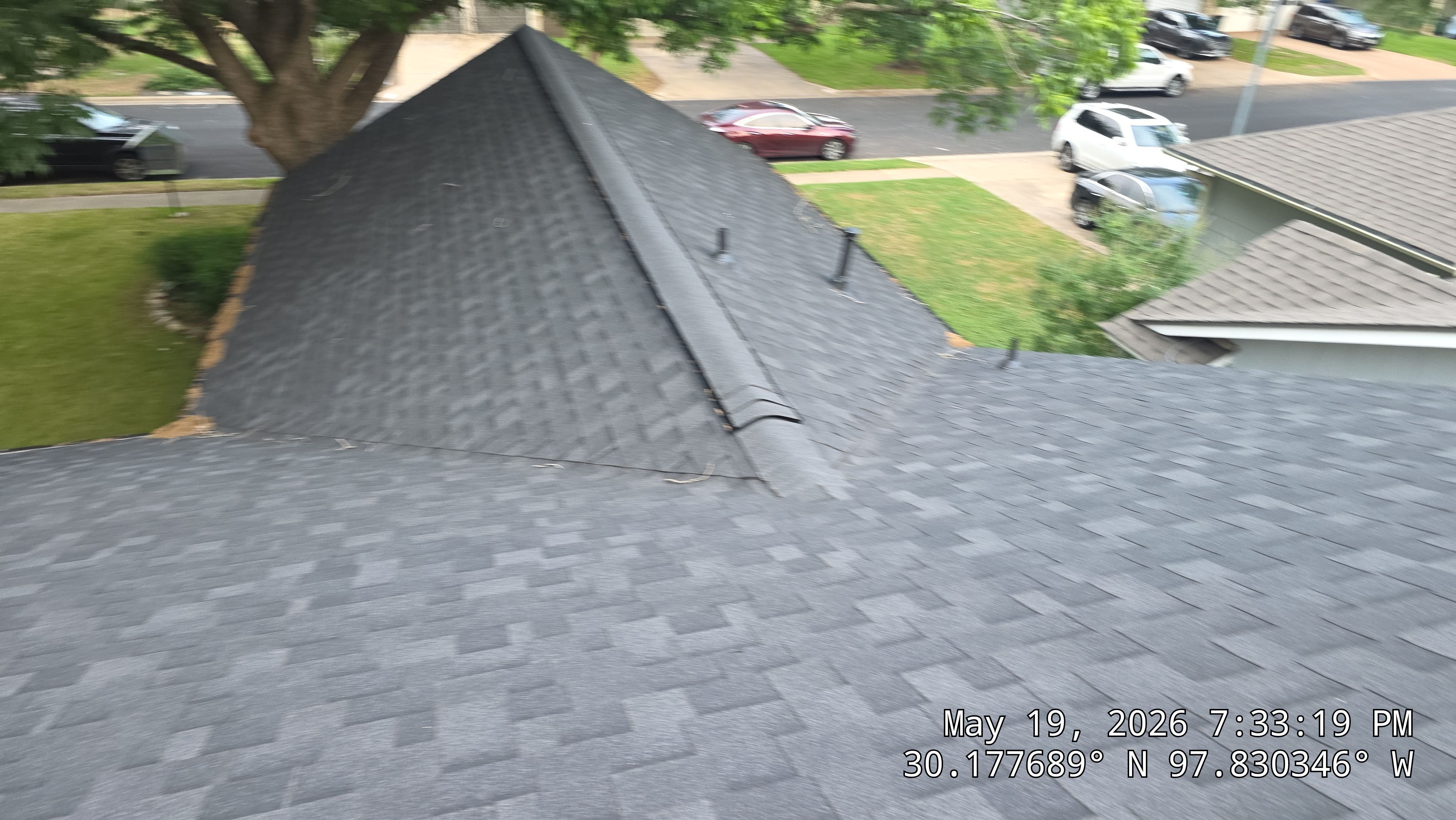 Architectural Shingle Roofing Replacement and Gutter Restoration in Austin by Caliber Restoration LLC