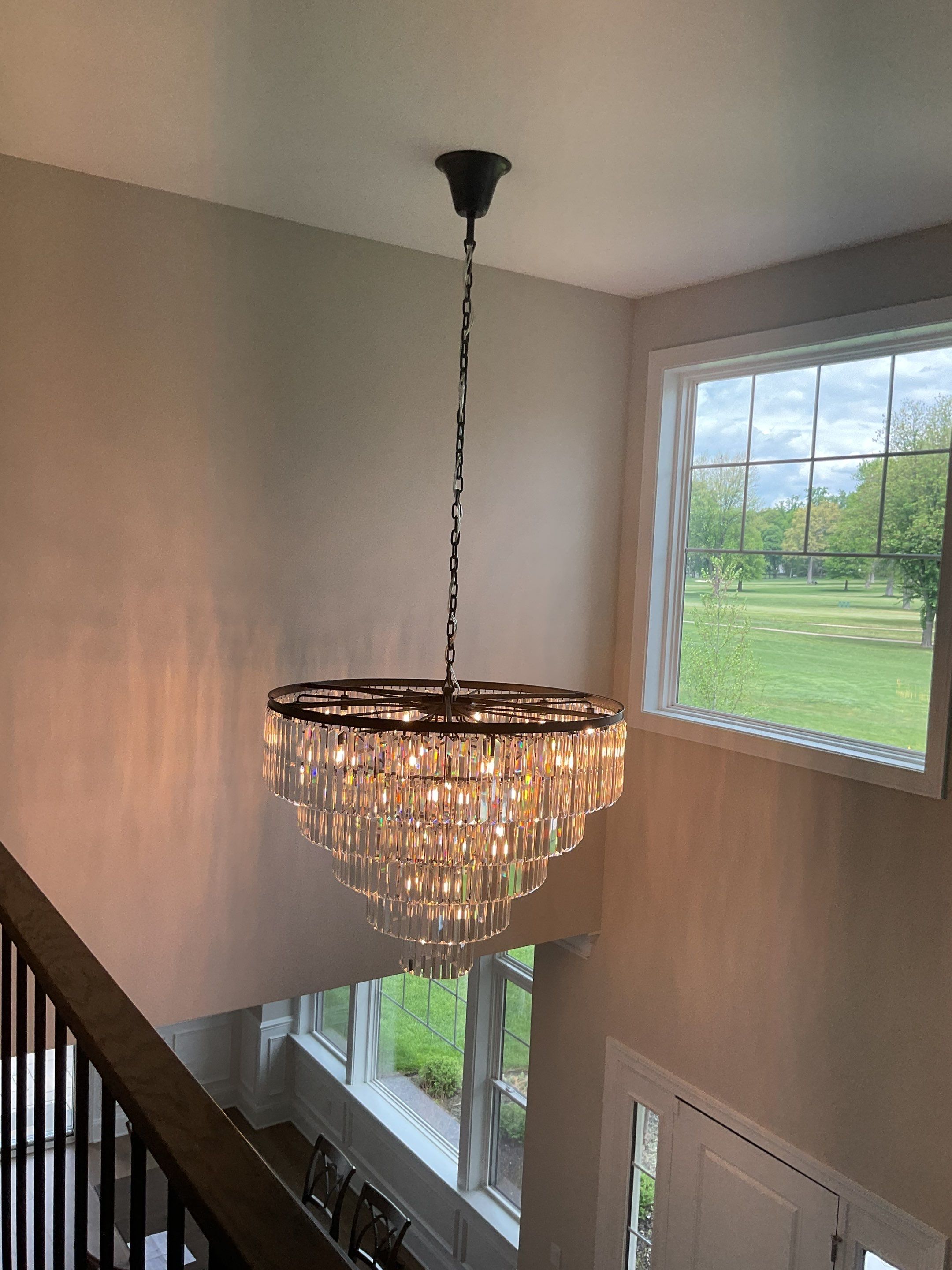 High-End Fixture Mounted on Light Lift by ZAM Electric