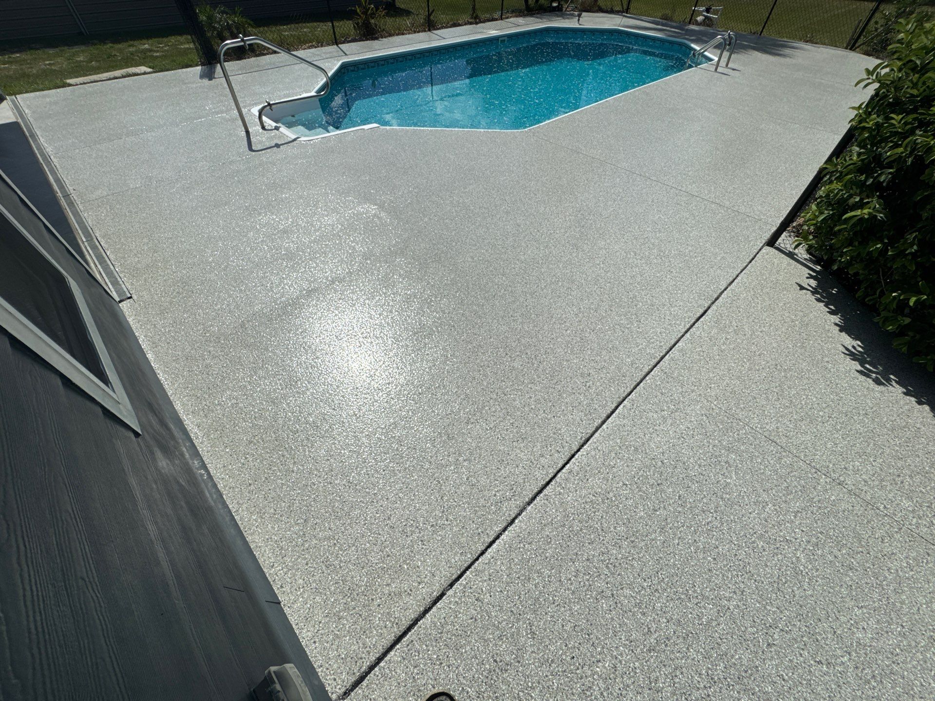 Pool Deck in Lake City, FL in Mount Everest by Cross Creek Concrete Coatings