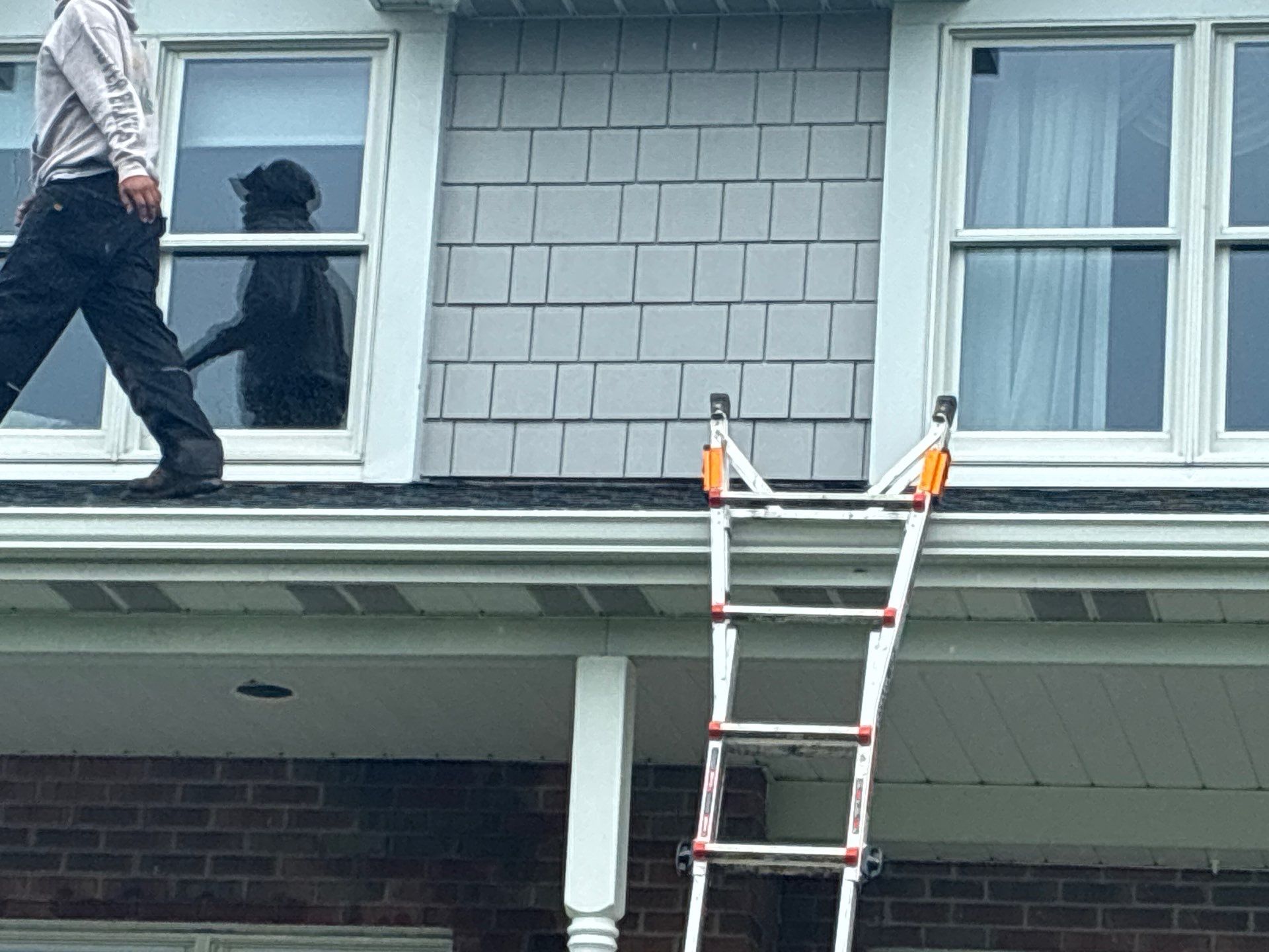 Full Roofing Replacement and Gray Shake Hardie Siding Installation in Butler by Cousins Roofing Siding & Decks