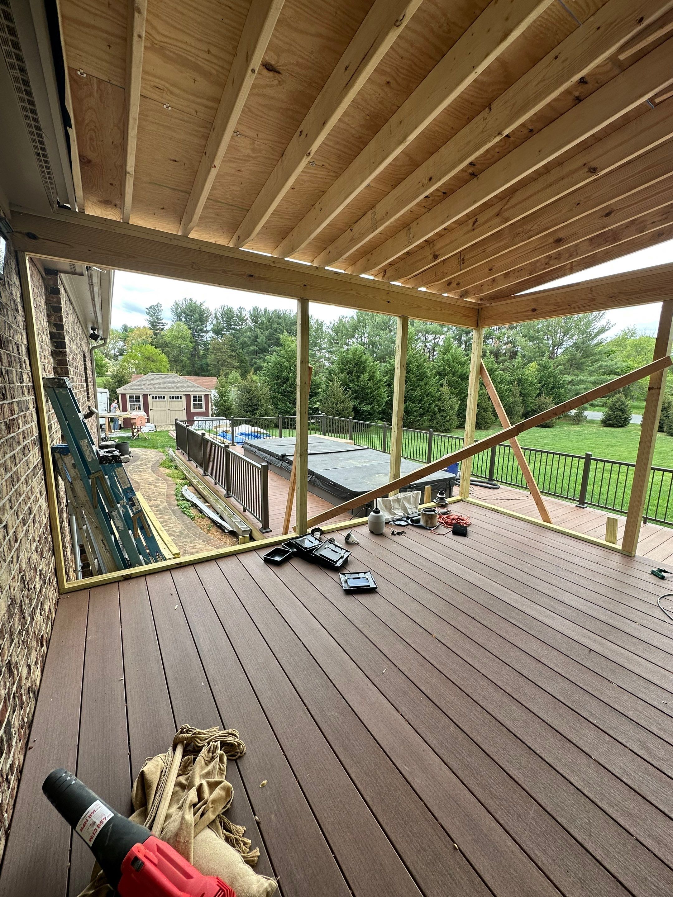 Deck/Screen porch Transformation using Timbertech by The Smet Companies, LLC
