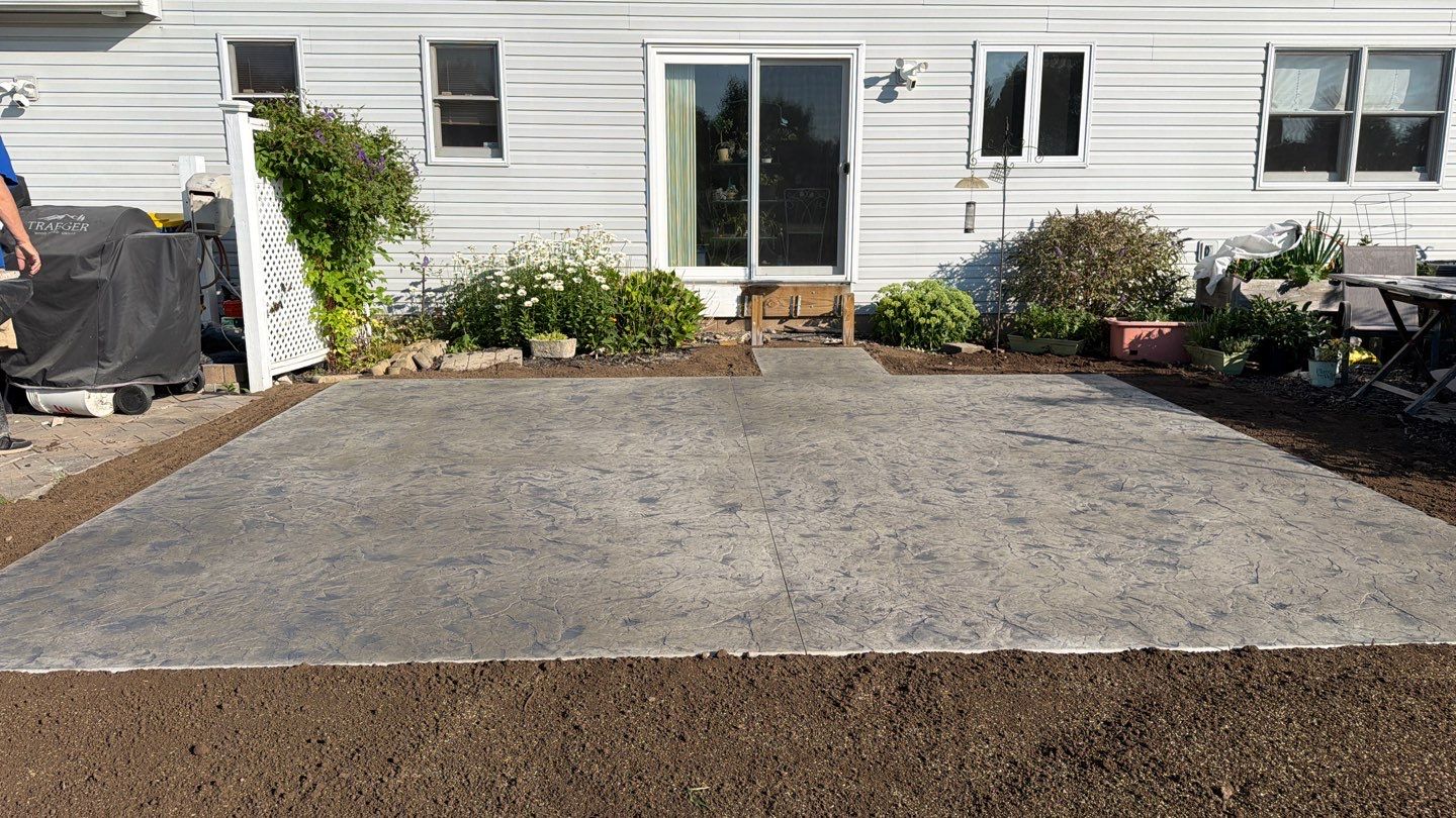 Henrietta Oxford Slate Patio by NG Masonry & Construction LLC