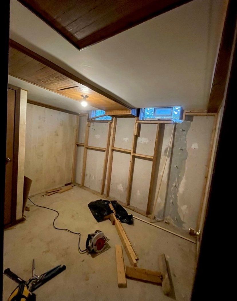 Full Basement Finishing by Greenspring Construction Services