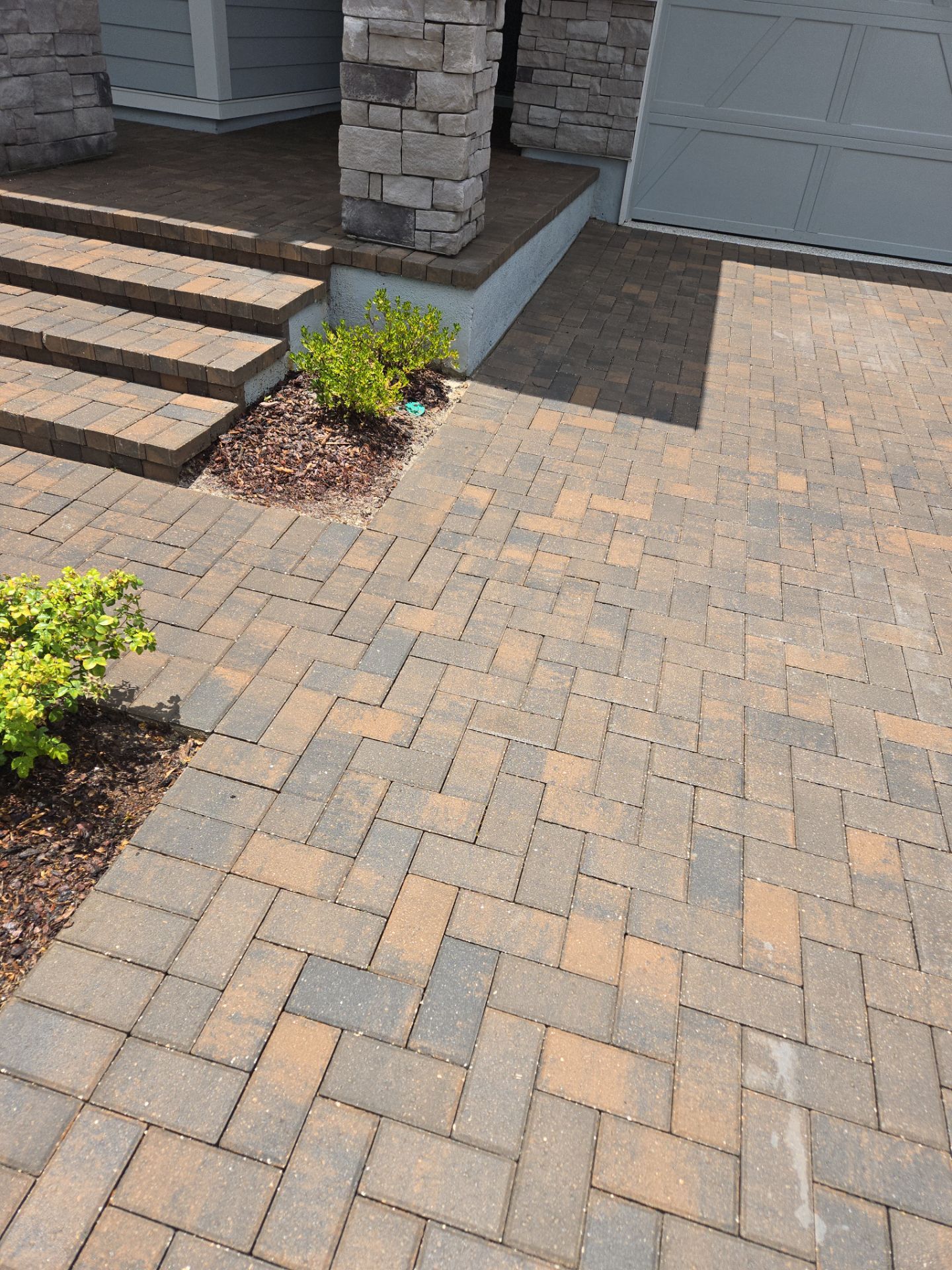 Paver Driveway using Concrete Sealant by DuraSeal