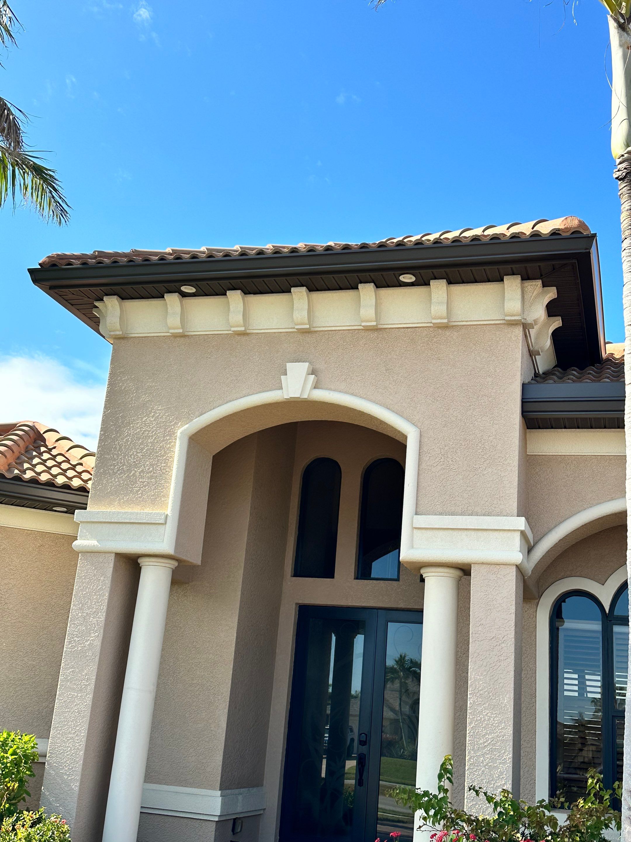 Bronze Downspout Installation in Cape Coral FL by Gutter Professors