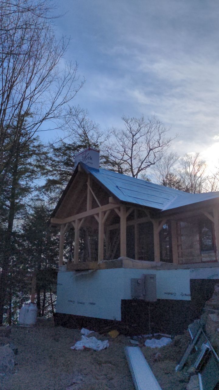 New Home Construction using 16" Standing Seam Panels by Jay Carter Roofing & Sheet Metal