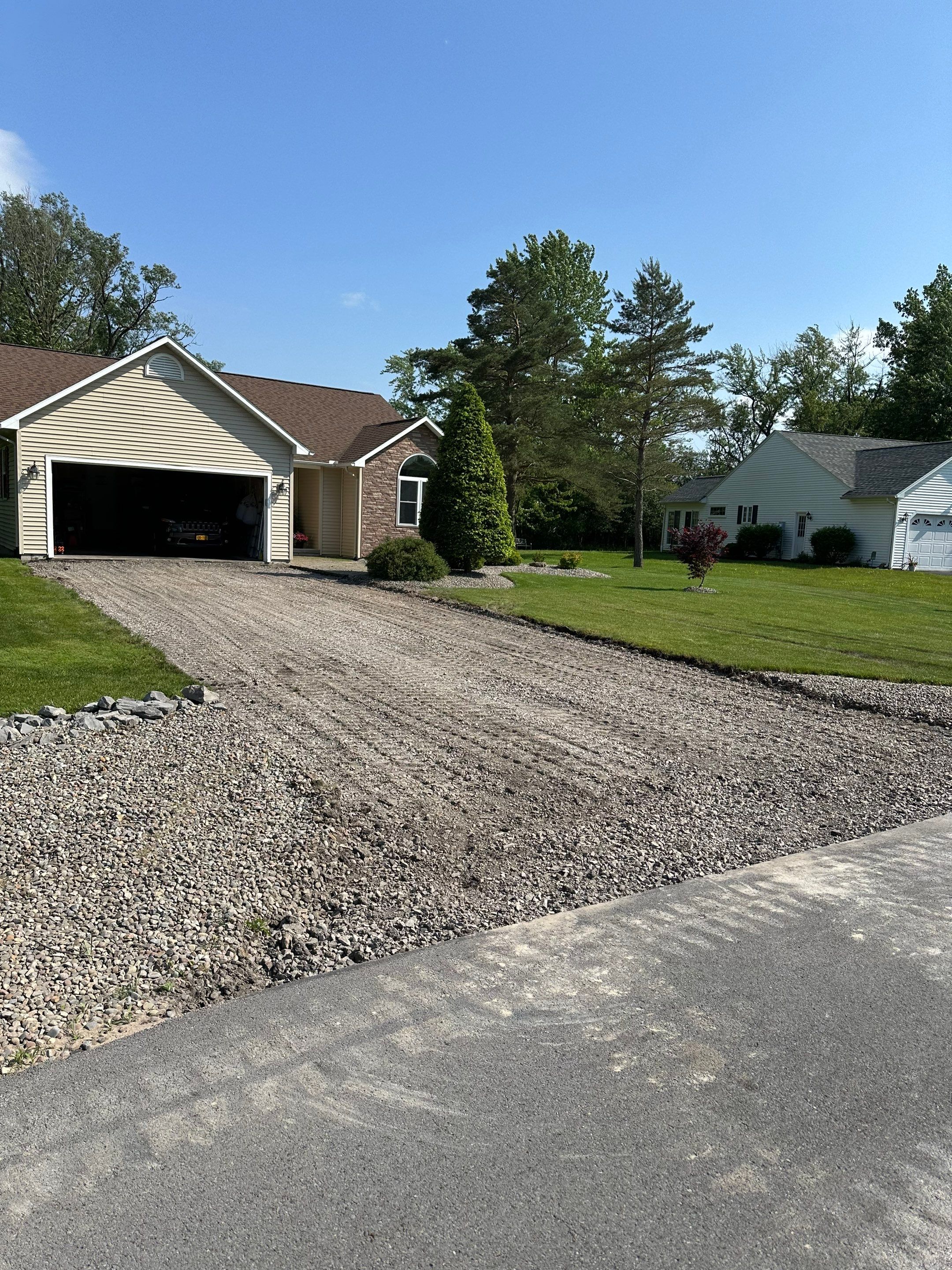 Asphalt Driveway Prep by Case Construction