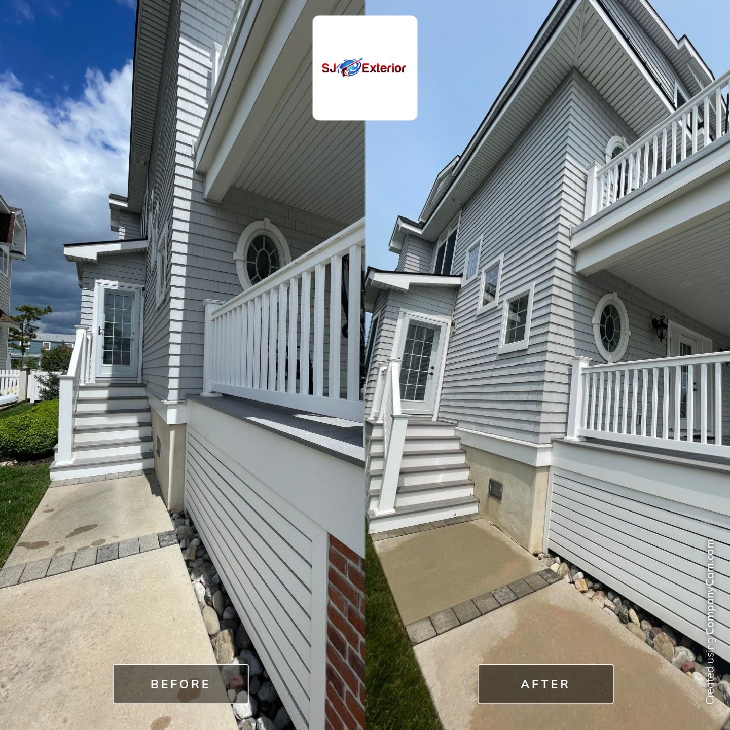 Pool Patio, Deck and railings, House Wash & concrete by SJ Exterior