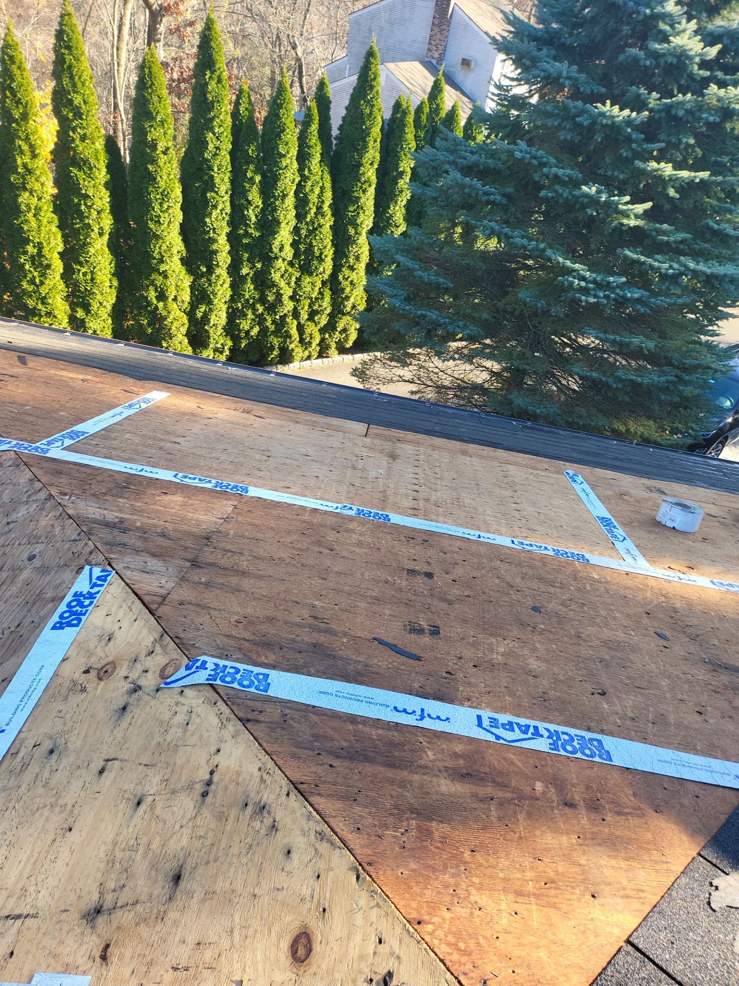 Residential Roofing Installation using Owens Corning TruDefinition Onyx Black by A Plus Exterior