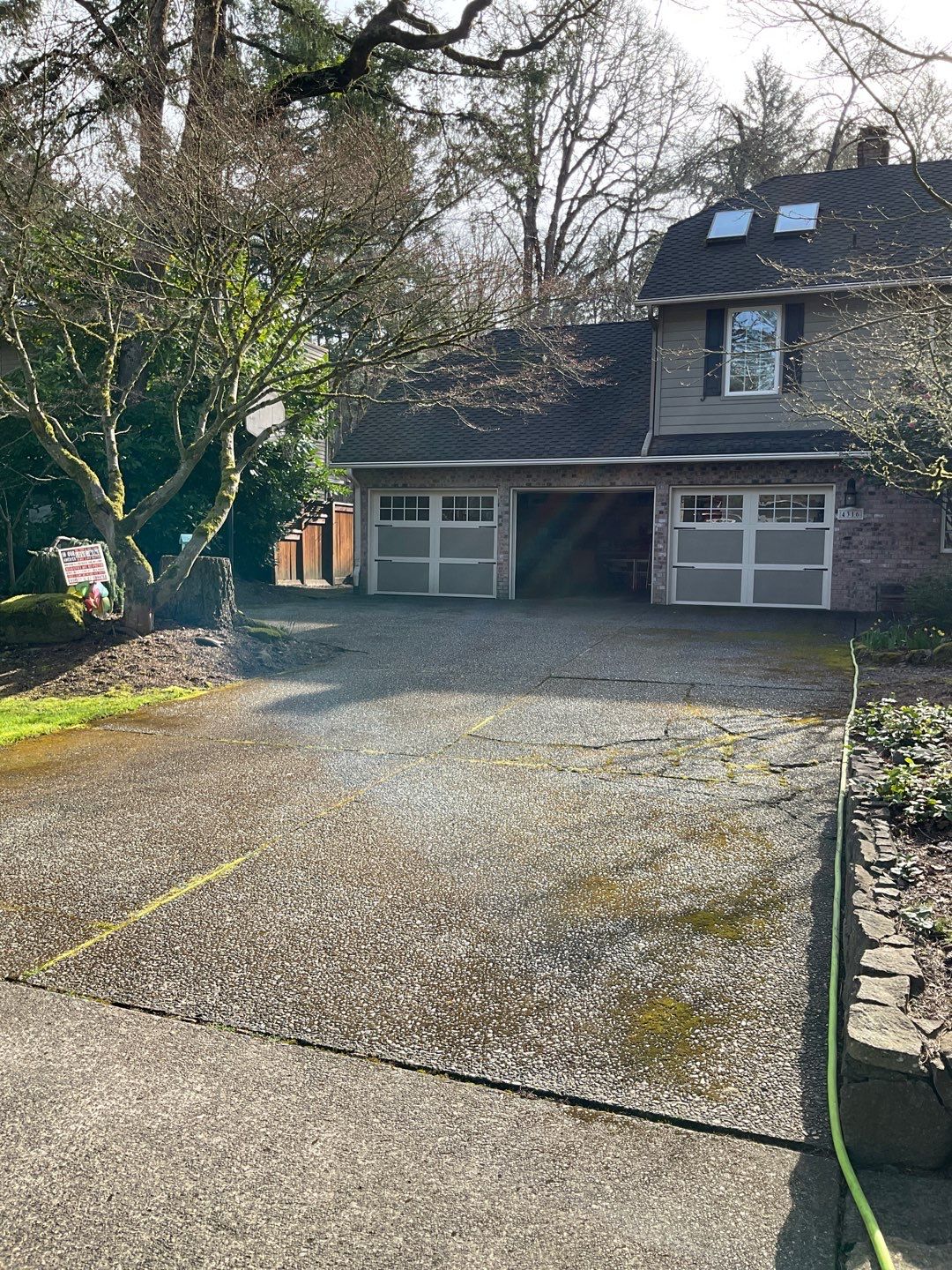Roof Treatment and Driveway Wash Using Biocide by Willamette Outdoor Wash LLC
