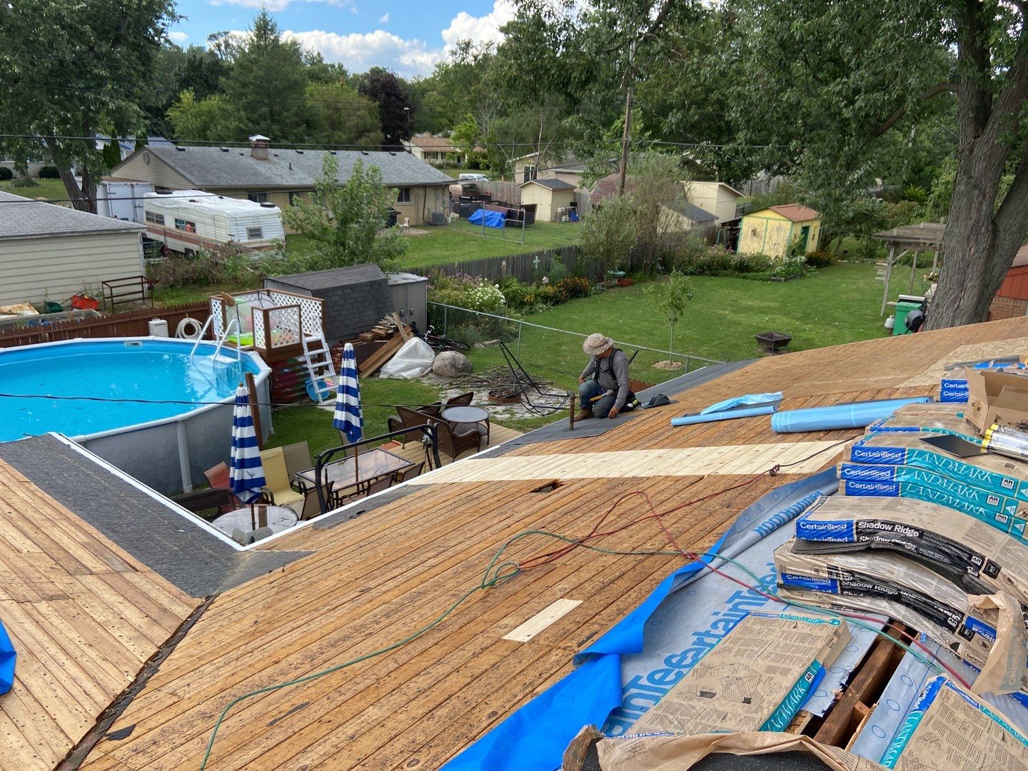 Roof Replacement using CertainTeed Landmark by 180 Contractors