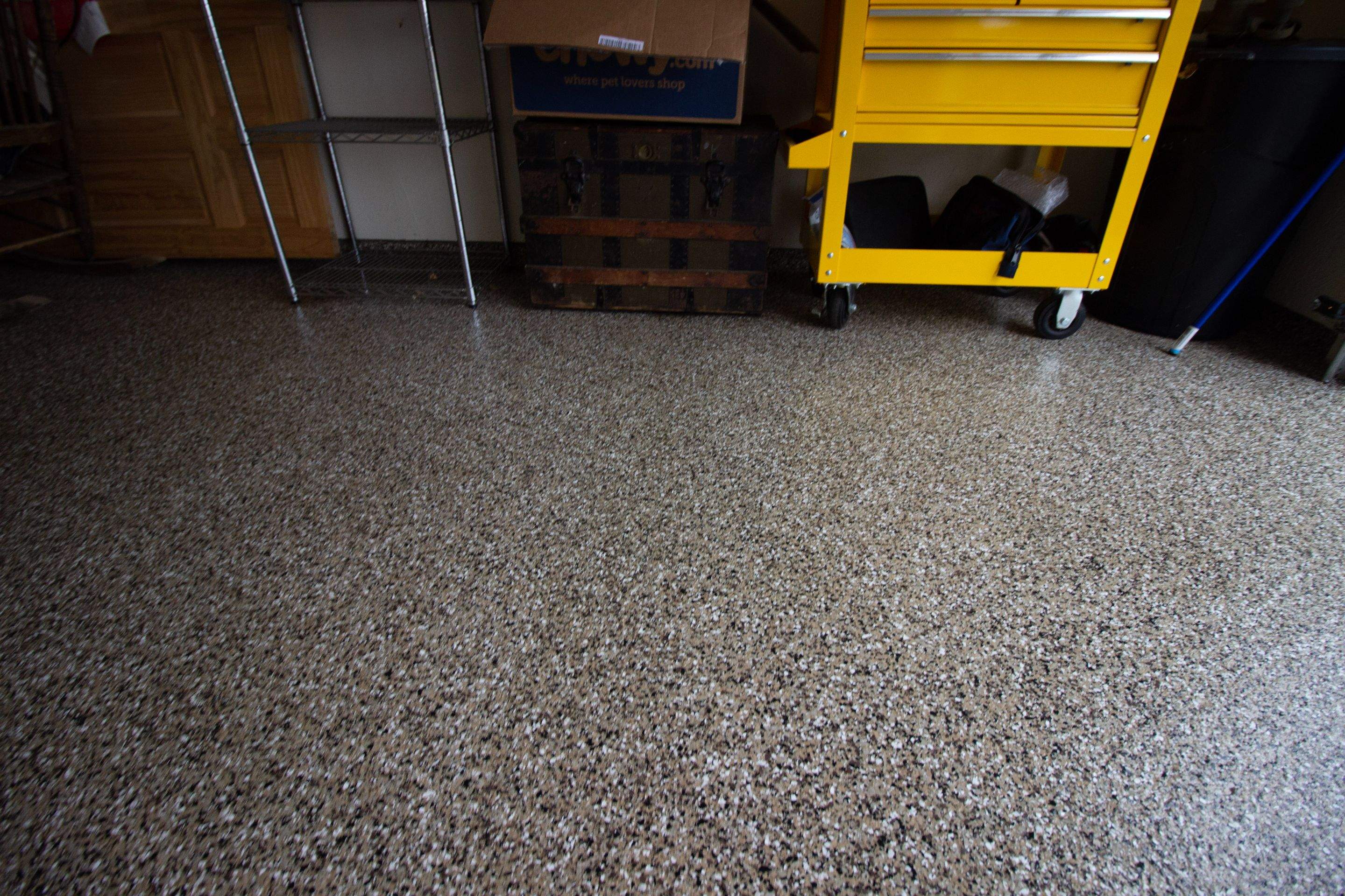 Garage Floor using Desert Sand by Your1DayFloor.com