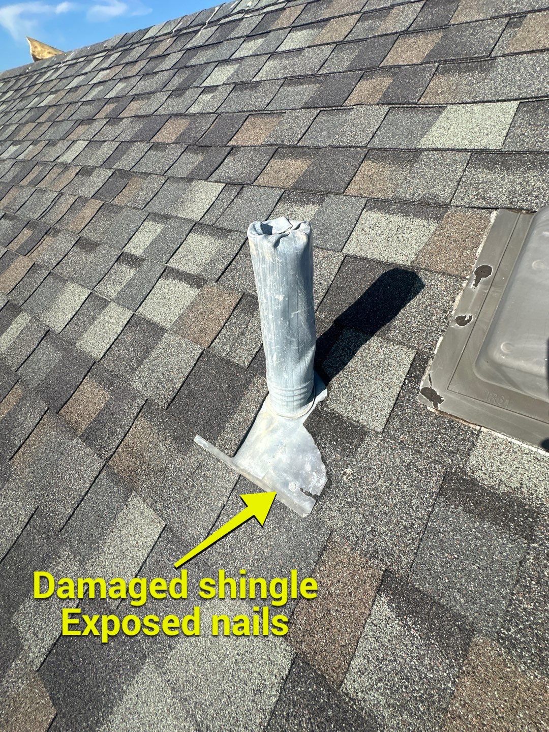 Hail Damage using Owen's Corning Duration (Lifetime) Shingles by Roof Repair Company