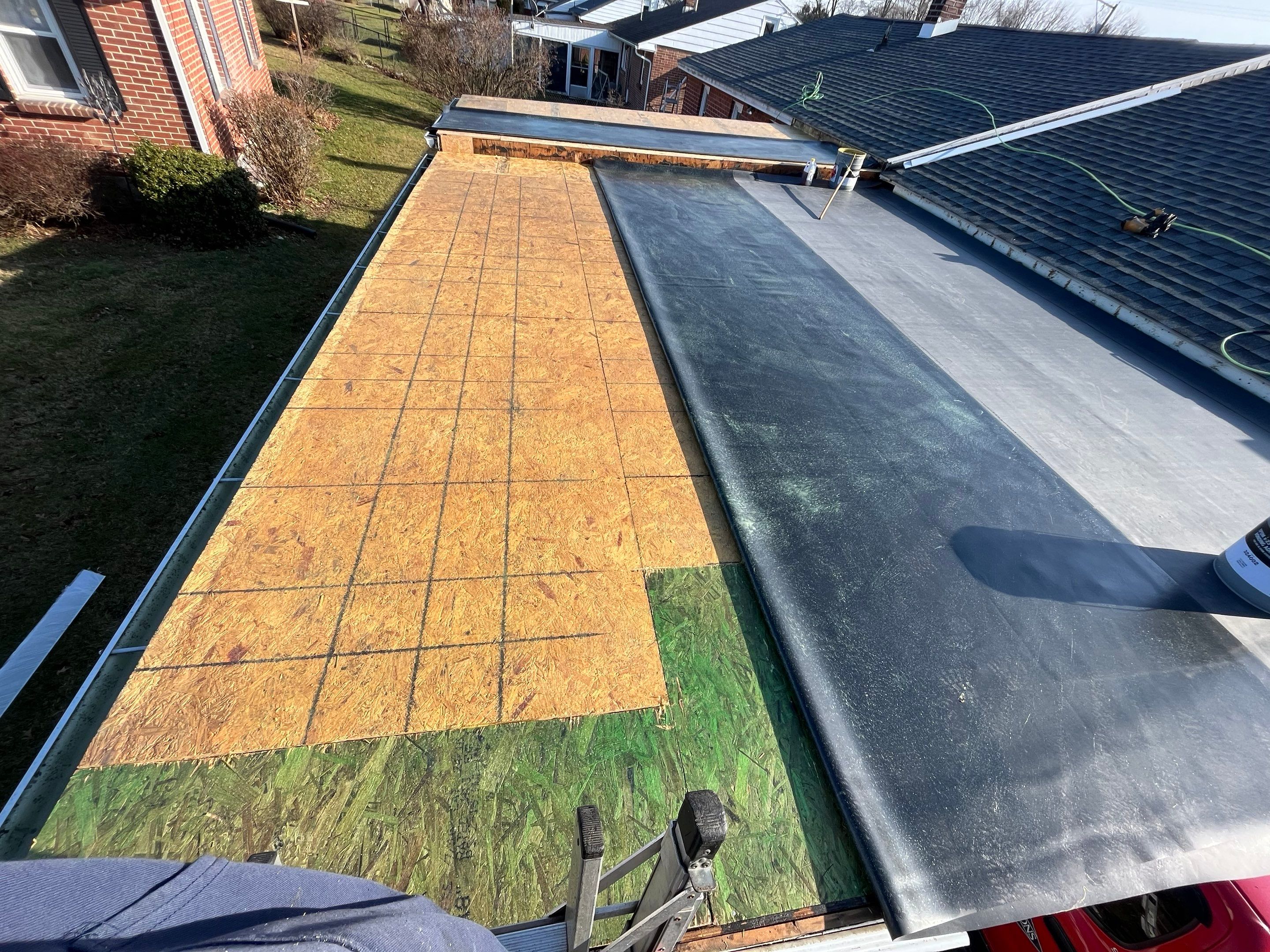 Epdm rubber roof using Versico .060 by Teflon Roofing