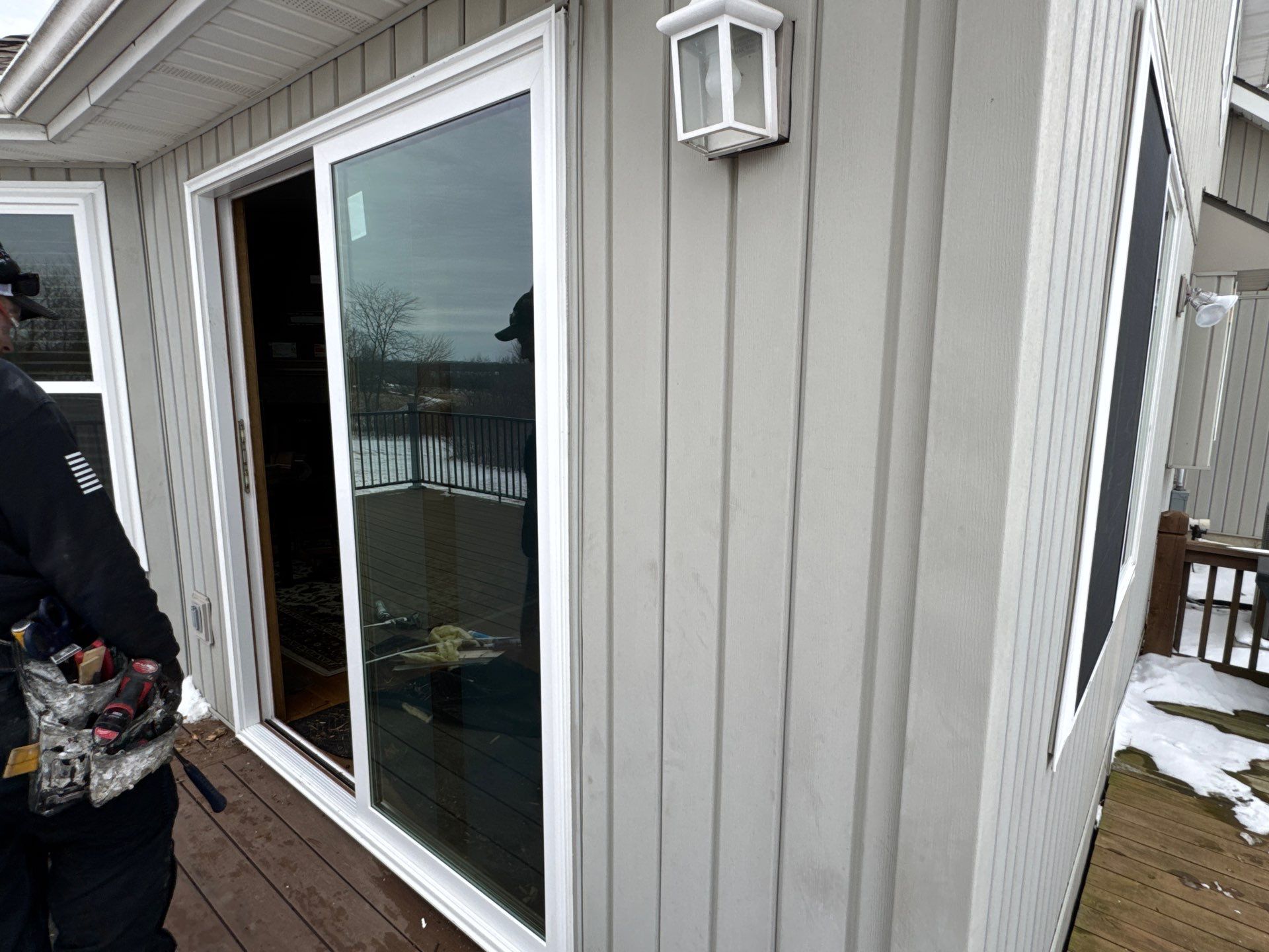 Window Installation using Heartland Triple Pane windows and sliding Patio doors by EEC  Windows, Siding & Roofing 