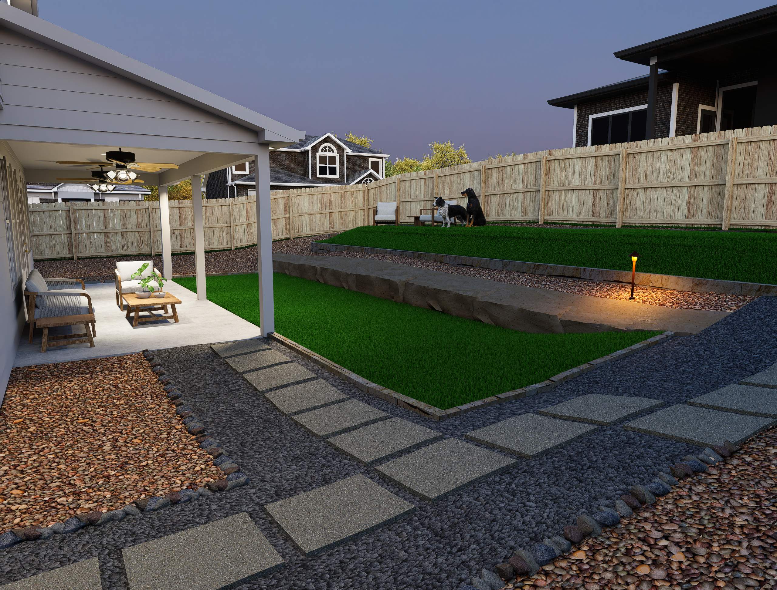 3D Design Render, San Antonio TX by Hole In One Lawns, LLC