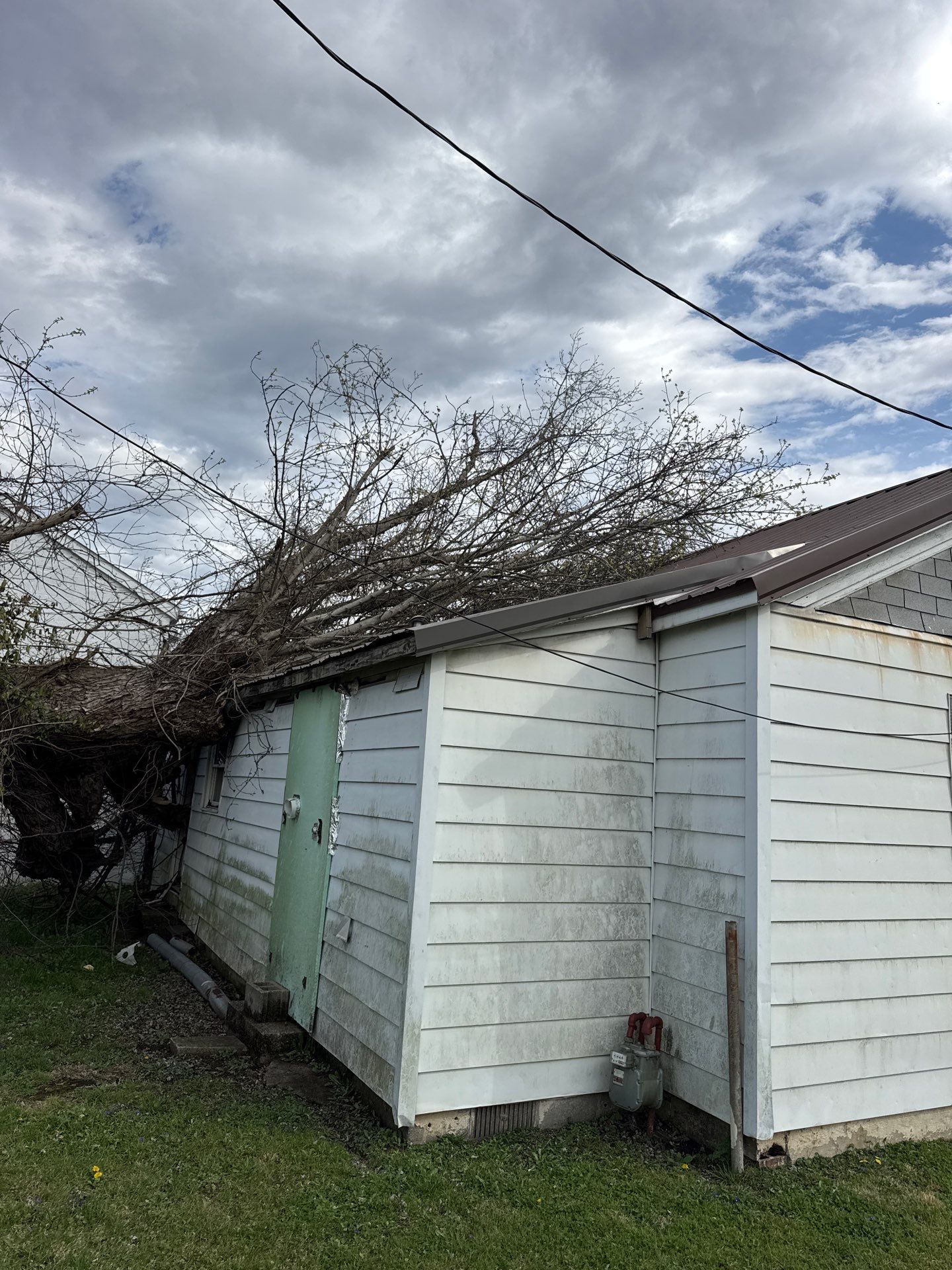 Project in Nitro, WV Rotator Crane Lifts Tree Off House | Nitro WV • One Wrong Move Job | Rotator Crane Tree Removal • Heavy Rescue Tree Job | Nitro WV • Extreme Tree Removal Over Home | Nitro WV by Jones Empire LLC