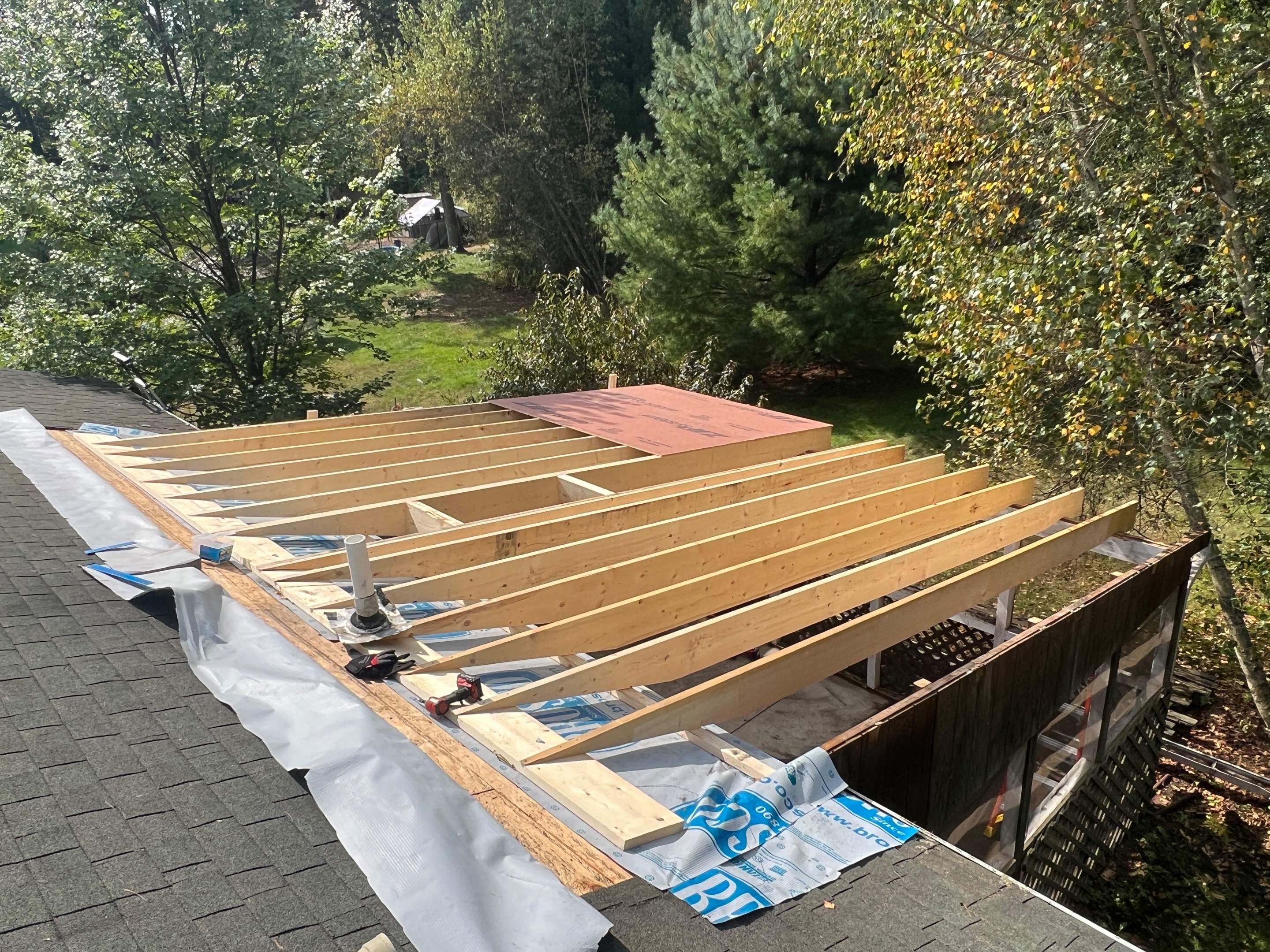 Screenroom Roof Rebuild by Chagnon Building & Remodeling LLC