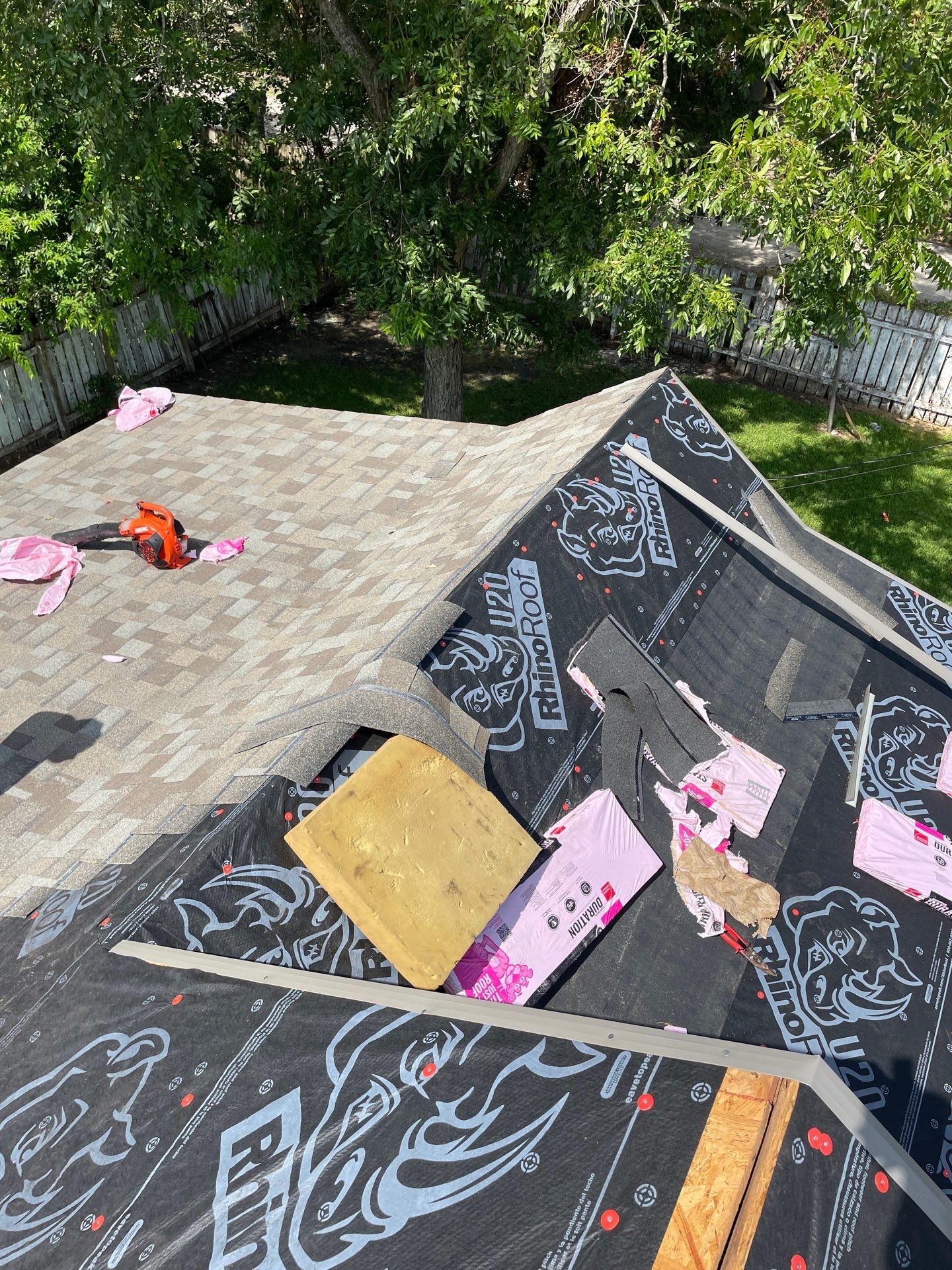 Residential Roofing Installation using Owen's Corning Duration (Lifetime) Shingles by Roof Repair Company