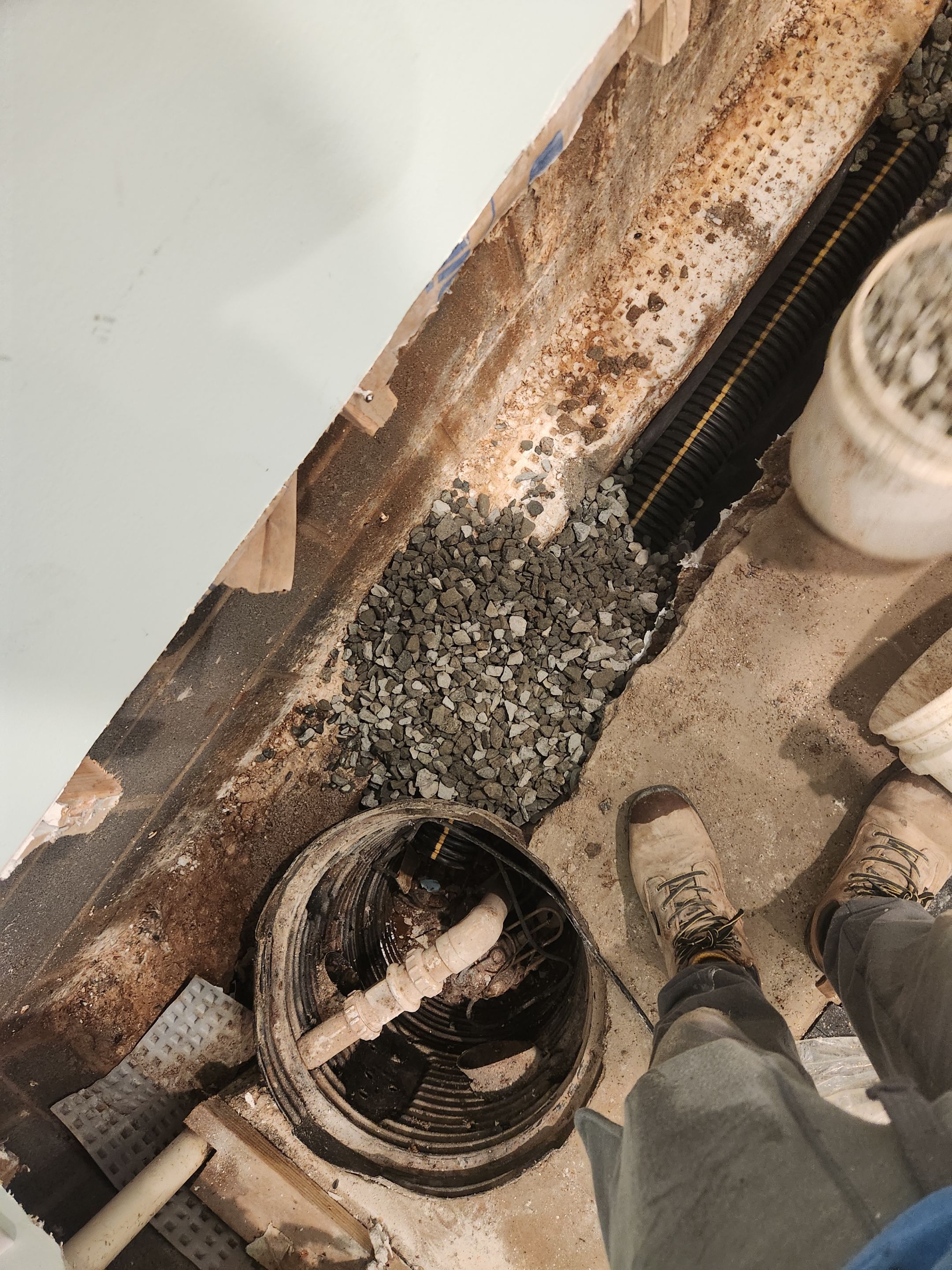 Interior French Drain Madison NJ by Pure Service Pro, LLC 