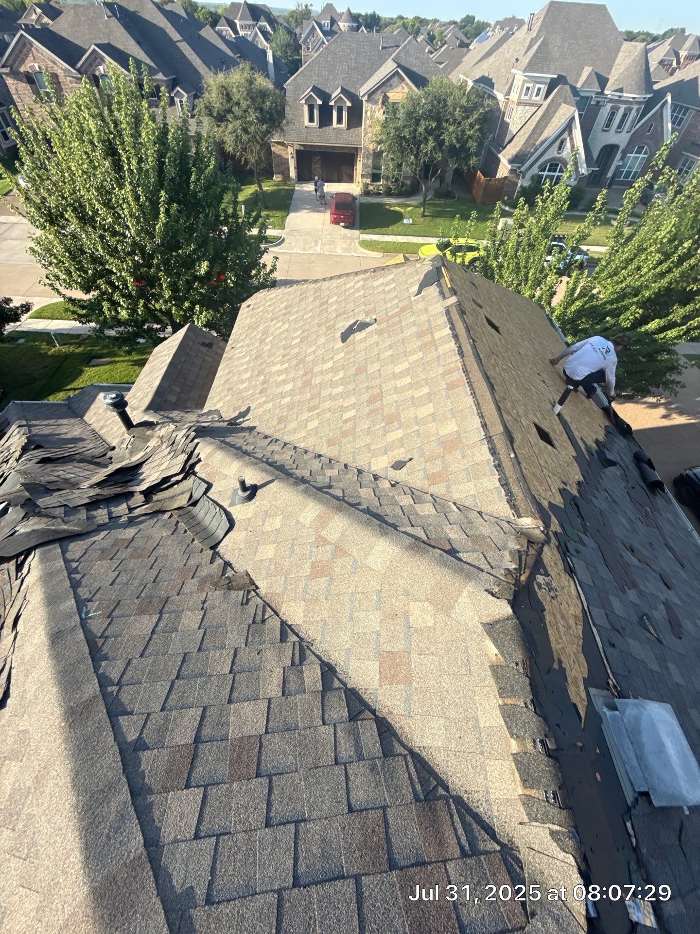 Residential Roof Replacement using ATLAS PROLAM WEATHER WOOD by Elite Roofing LLC