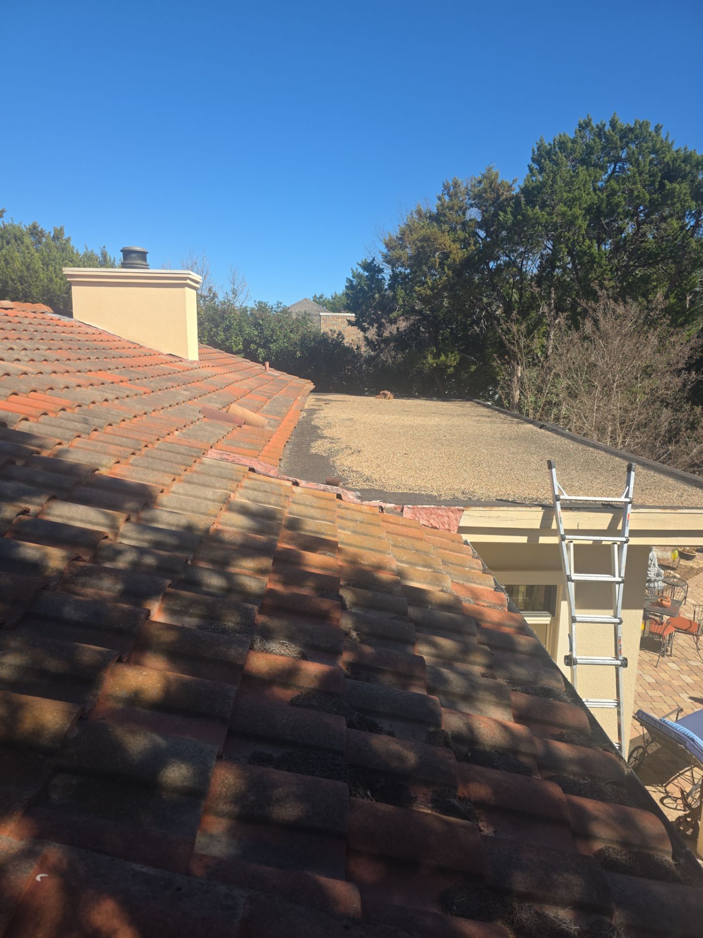 Specializing in tile roof repairs by REPS Austin Area Roofer