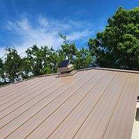 24ga 1" Nail-Strip Buckskin by Total Roofing System The Metal Roof Experts