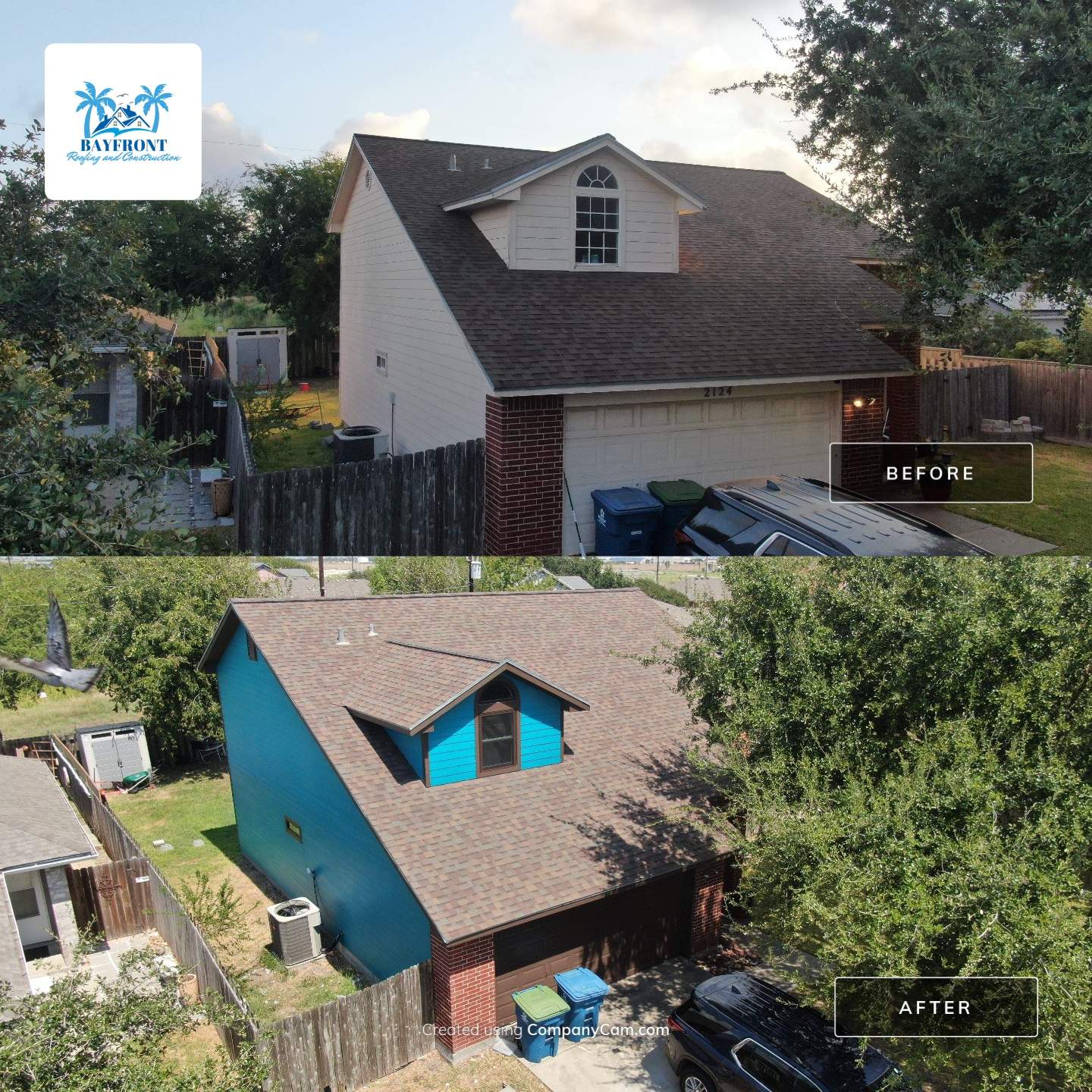 Bright new finish by Bayfront Roofing and Construction