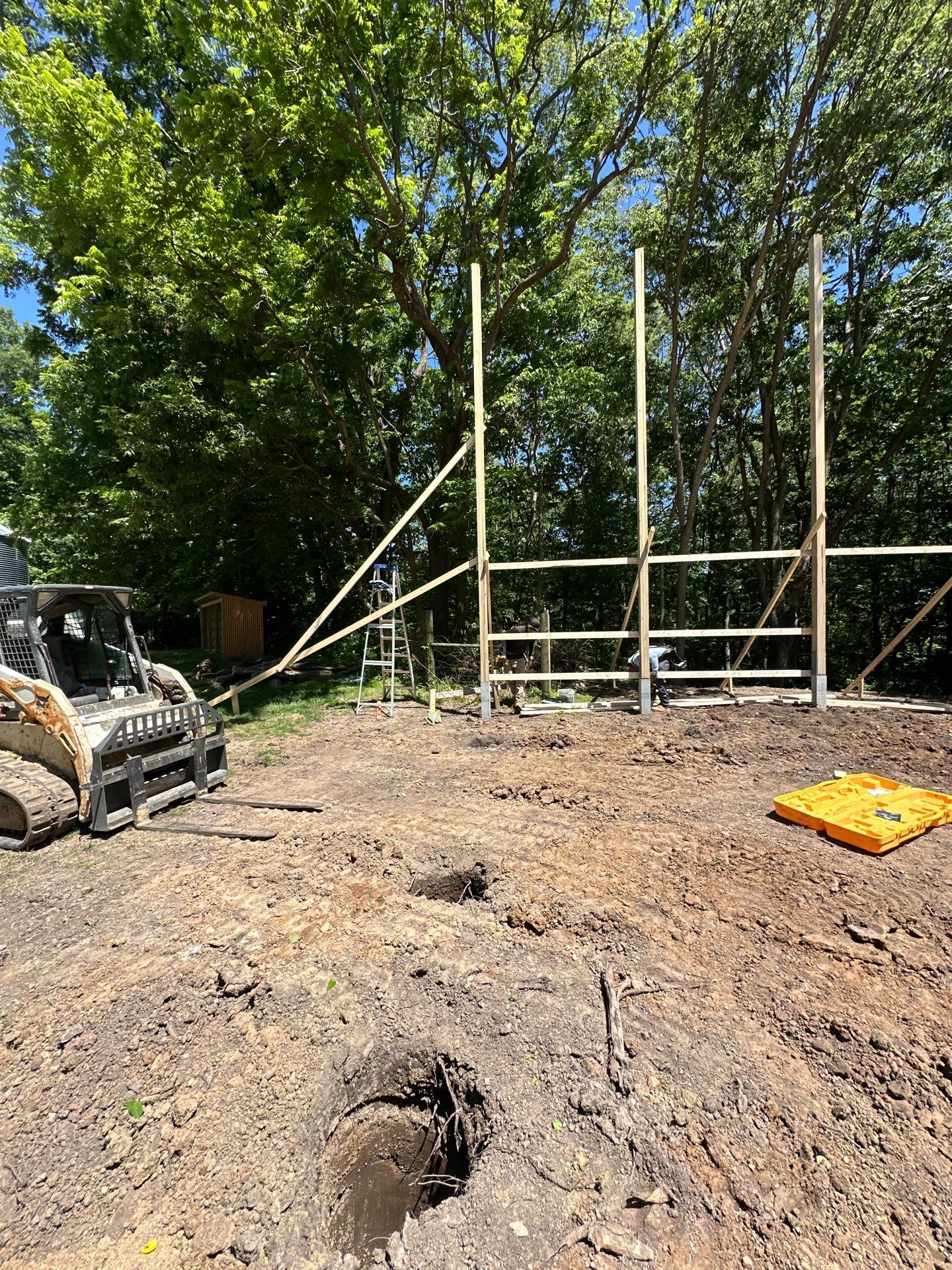 40'x50'x16' Pole Barn Project by The Barn Builders